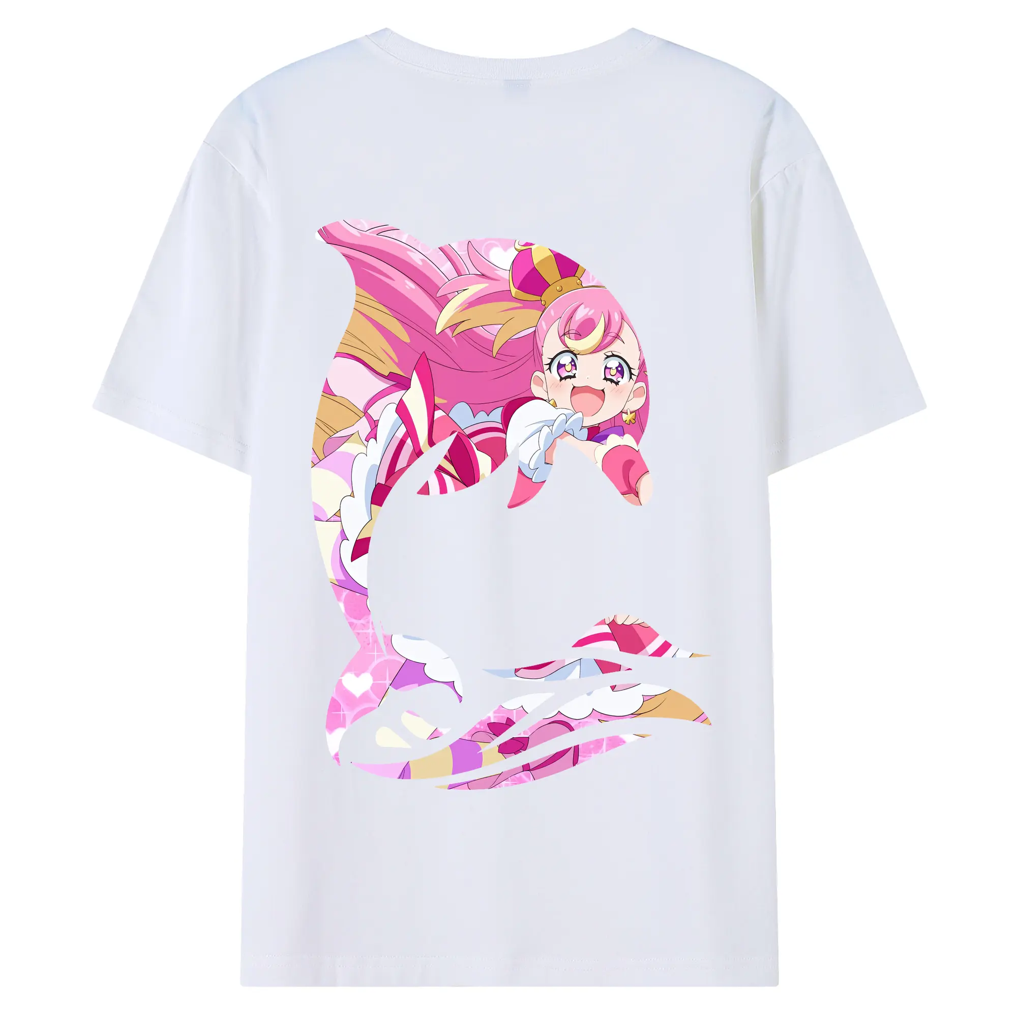 わんだふるぷりきゅあ グッズ 犬飼こむぎ - 綿100％ 半袖Tシャツ ・ バックプリント ・ 快適 通気性 ・ 日常使い 散歩 スポーツ用