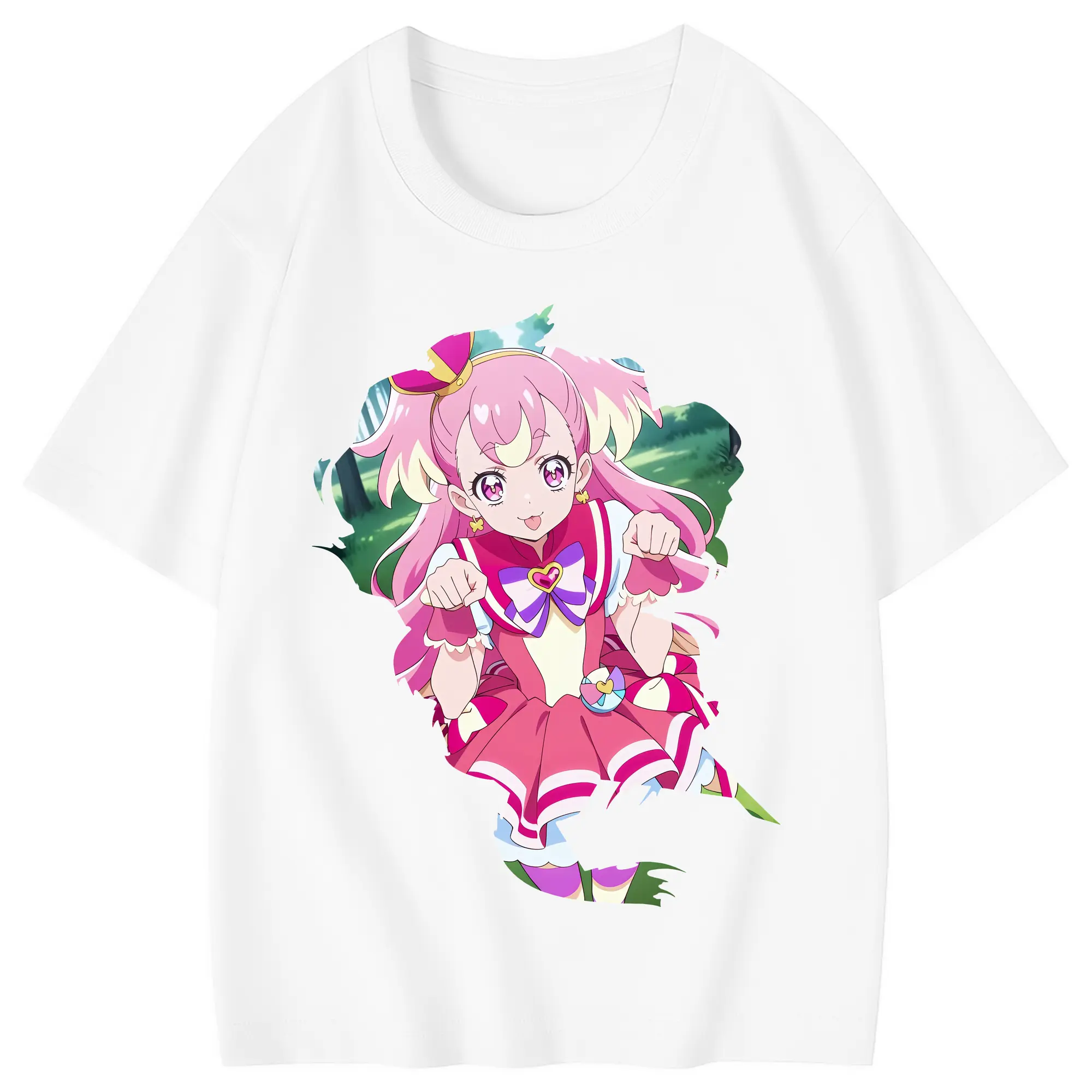 わんだふるぷりきゅあ グッズ 犬飼こむぎ - 綿100％ キッズTシャツ ・ フロントプリント ・ 快適 通気性 ・ スポーツ カジュアル 散歩用