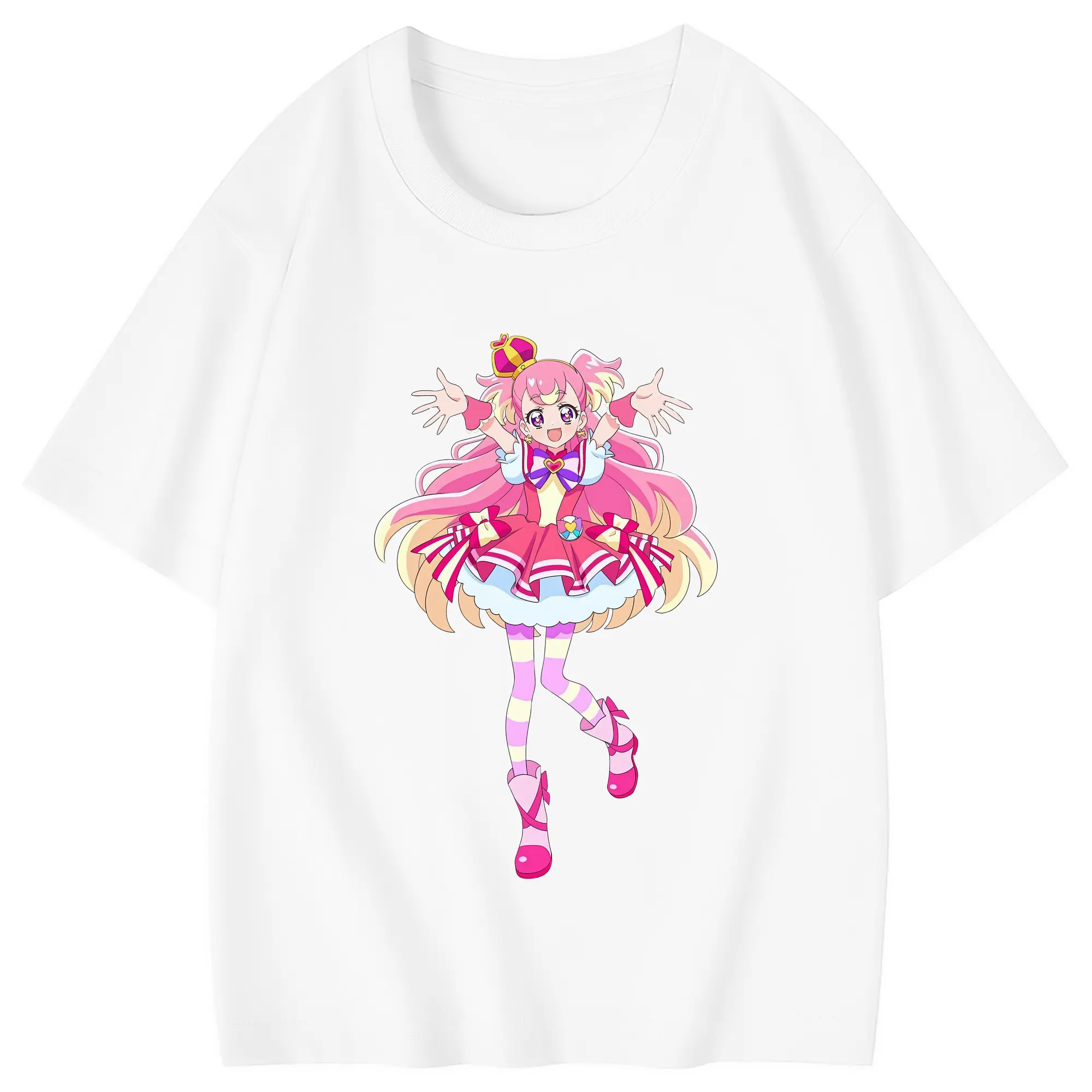 わんだふるぷりきゅあ グッズ 犬飼こむぎ - 綿100％ キッズTシャツ ・ フロントプリント ・ 快適 通気性 ・ スポーツ カジュアル 散歩用