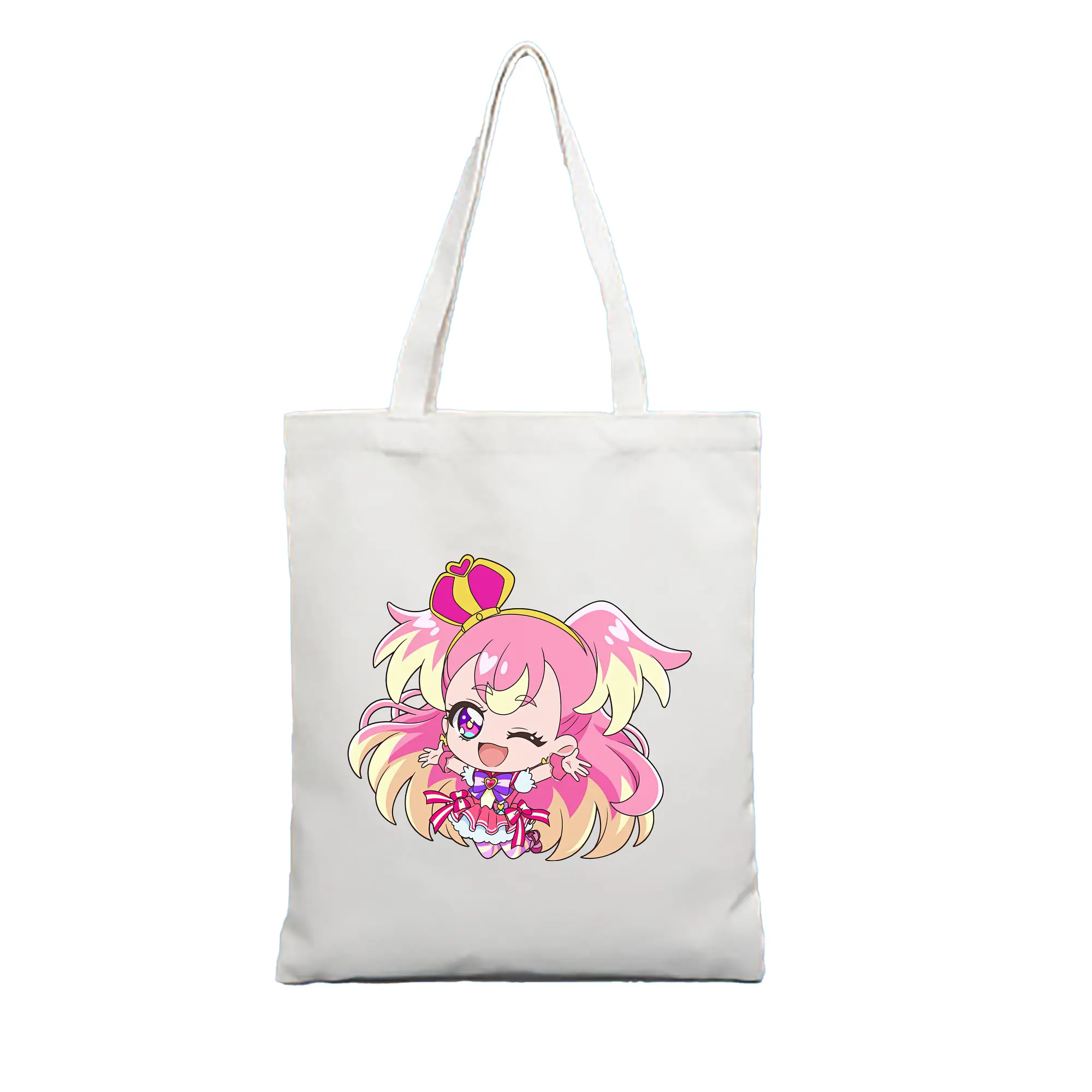 わんだふるぷりきゅあ グッズ 犬飼こむぎ - 縦型キャンバス手提げバッグ（トートバッグ） ・ キャンバス素材 ・ ショッピング用 ・ 軽量 丈夫 お手入れ簡単