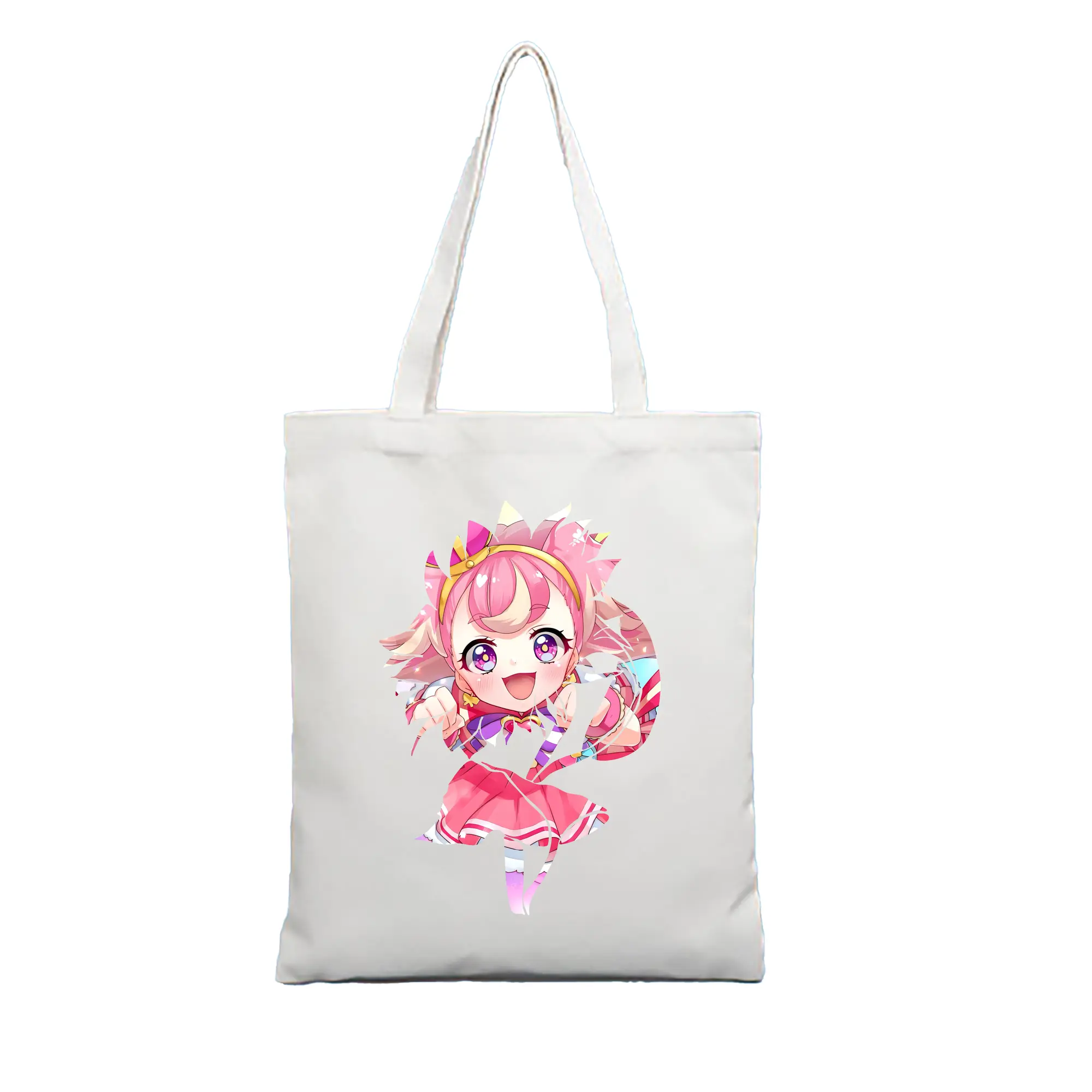 わんだふるぷりきゅあ グッズ 犬飼こむぎ - 縦型キャンバス手提げバッグ（トートバッグ） ・ キャンバス素材 ・ ショッピング用 ・ 軽量 丈夫 お手入れ簡単