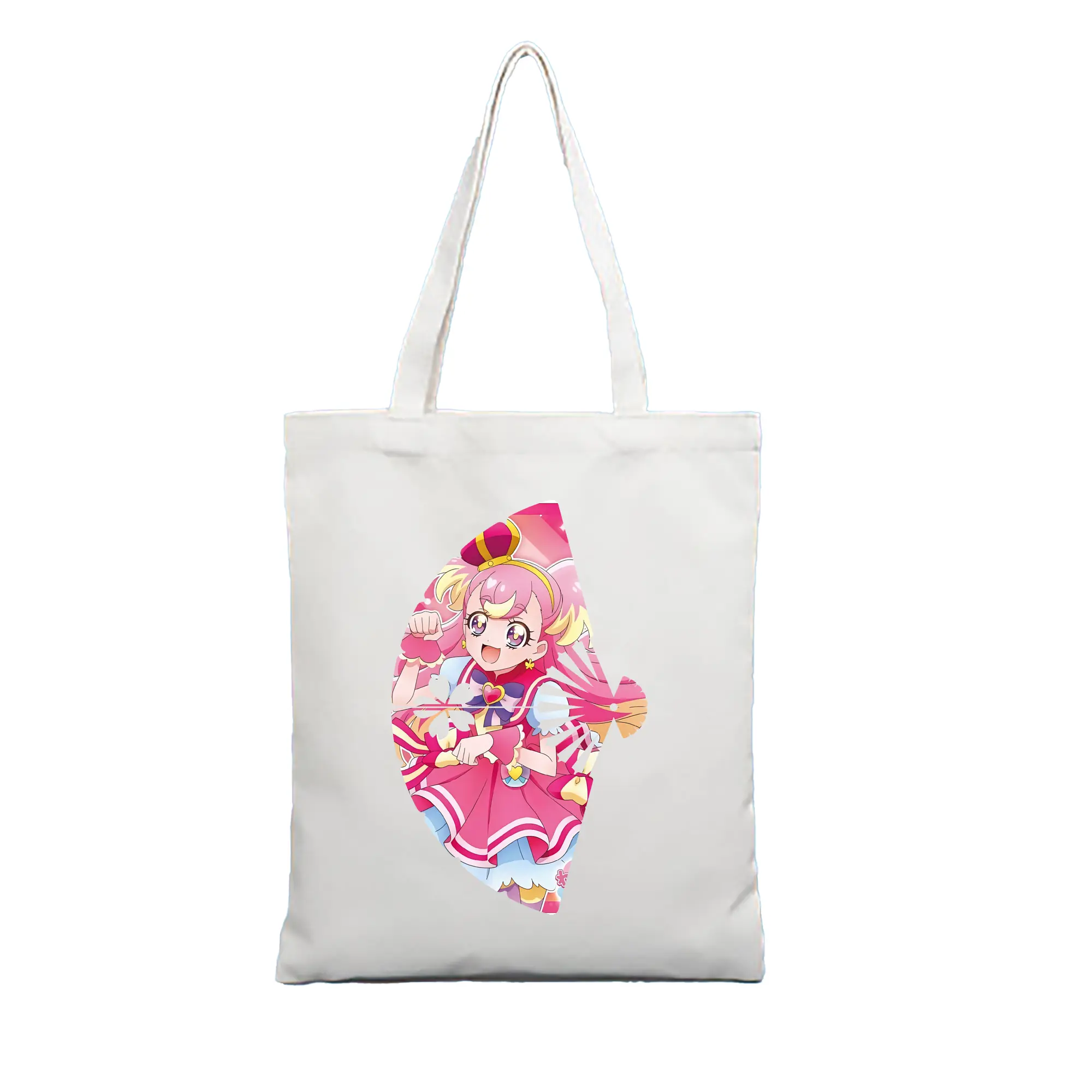 わんだふるぷりきゅあ グッズ 犬飼こむぎ - 縦型キャンバス手提げバッグ（トートバッグ） ・ キャンバス素材 ・ ショッピング用 ・ 軽量 丈夫 お手入れ簡単