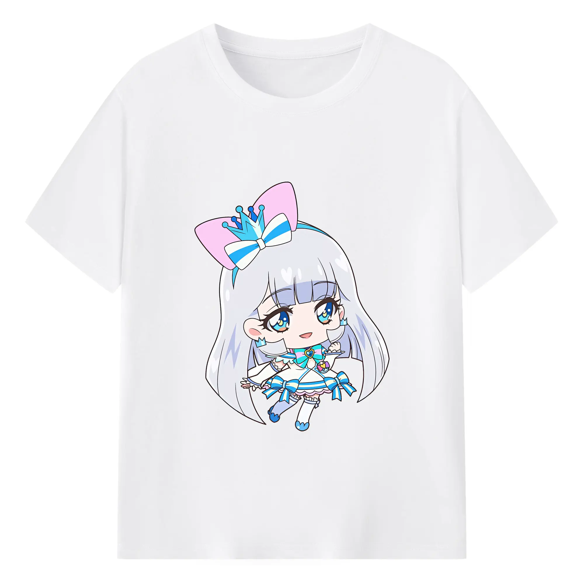 わんだふるぷりきゅあ グッズ 猫屋敷ユキ - 綿100％ 半袖Tシャツ ・ フロントプリント ・ 快適 通気性 ・ 日常使い 散歩 スポーツ用