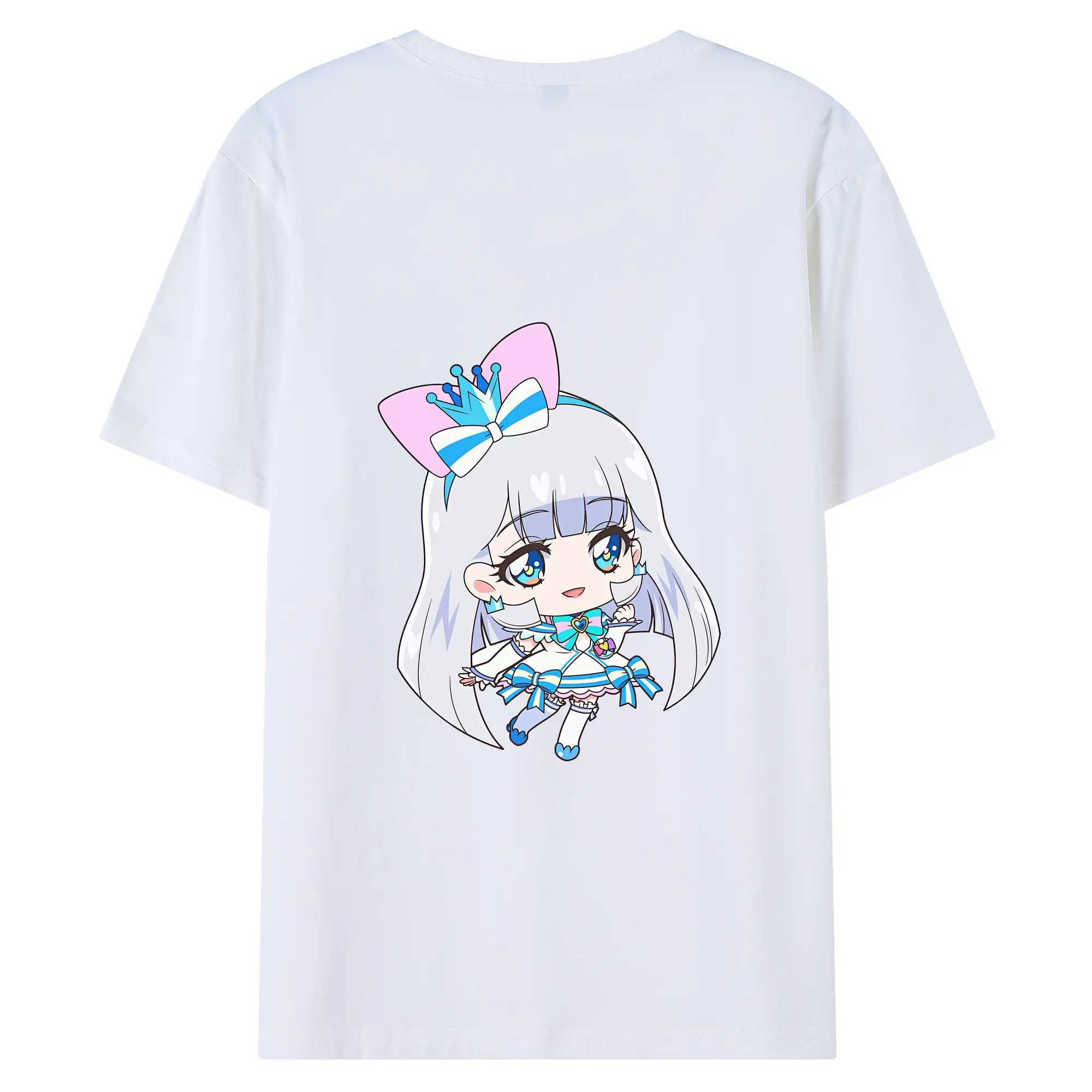 わんだふるぷりきゅあ グッズ 猫屋敷ユキ - 綿100％ 半袖Tシャツ ・ バックプリント ・ 快適 通気性 ・ 日常使い 散歩 スポーツ用