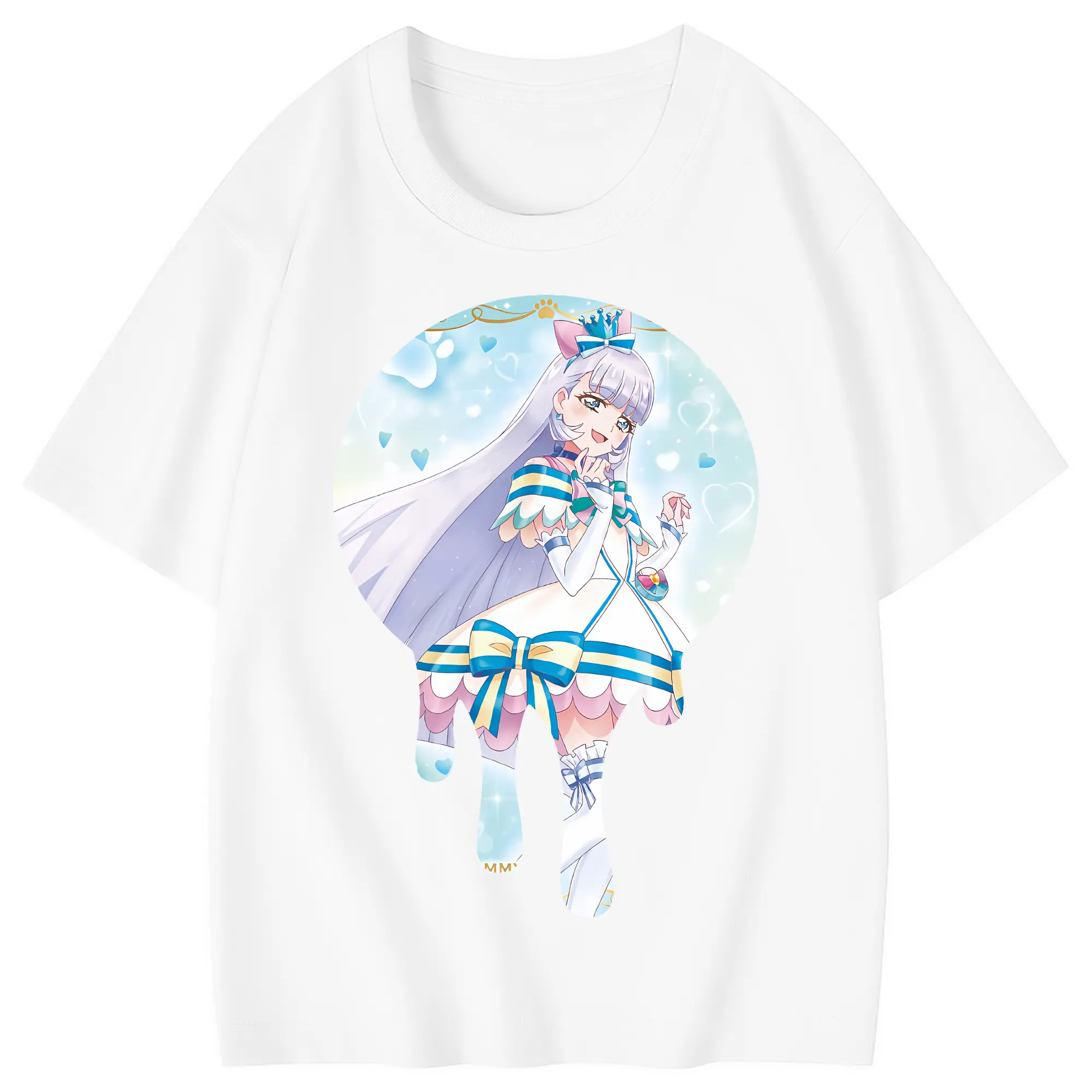 わんだふるぷりきゅあ グッズ 猫屋敷ユキ - 綿100％ キッズTシャツ ・ フロントプリント ・ 快適 通気性 ・ スポーツ カジュアル 散歩用