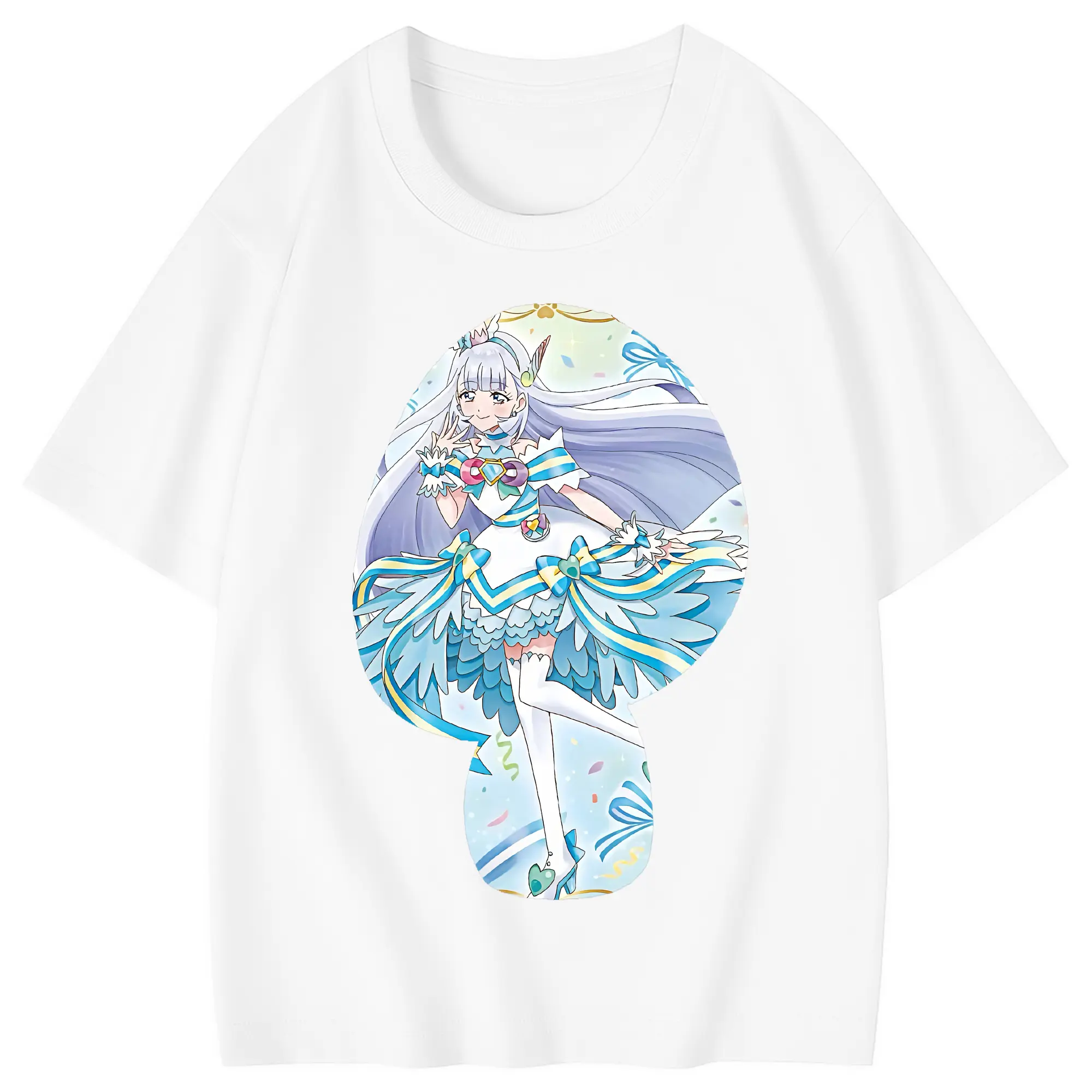 わんだふるぷりきゅあ グッズ 猫屋敷ユキ - 綿100％ キッズTシャツ ・ フロントプリント ・ 快適 通気性 ・ スポーツ カジュアル 散歩用