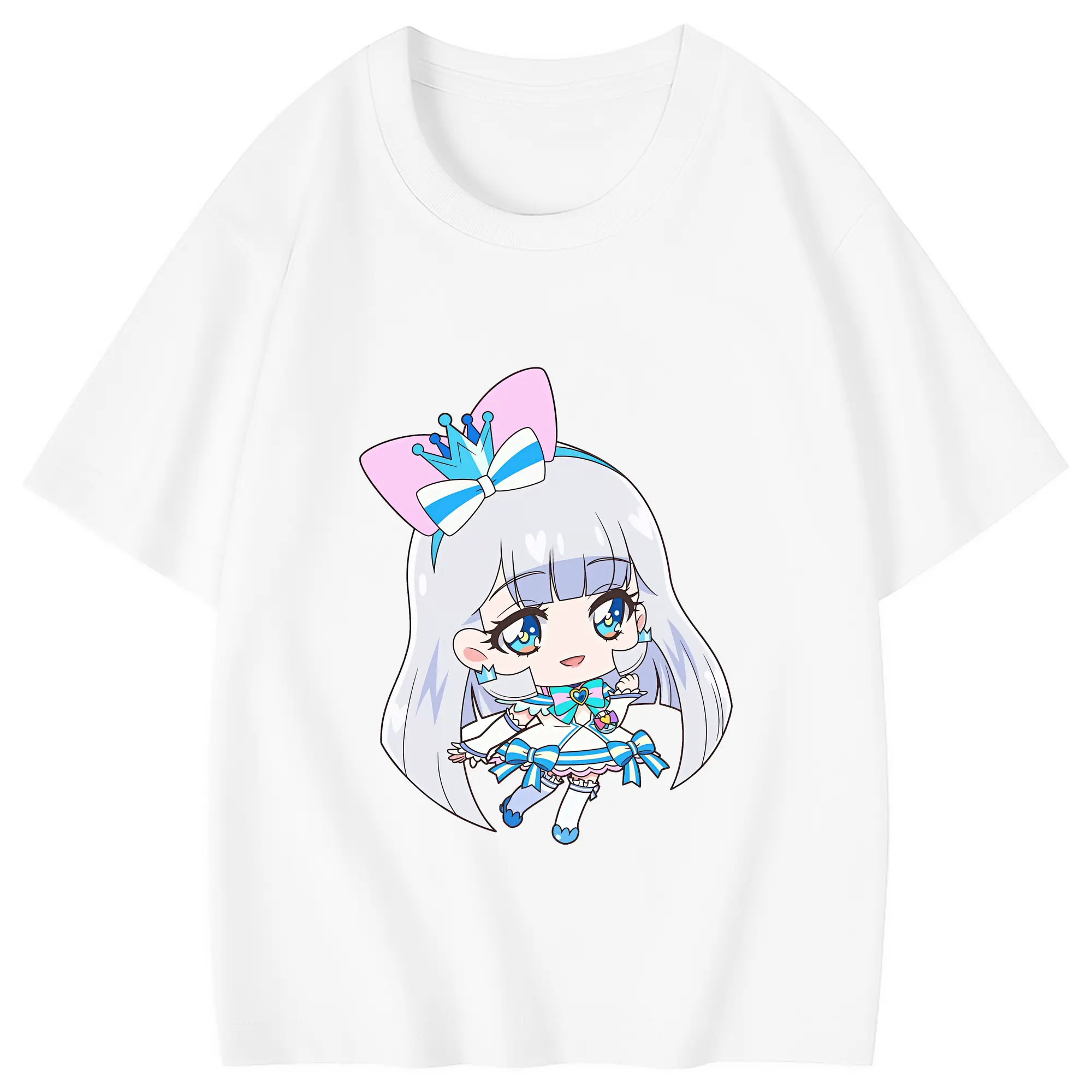 わんだふるぷりきゅあ グッズ 猫屋敷ユキ - 綿100％ キッズTシャツ ・ フロントプリント ・ 快適 通気性 ・ スポーツ カジュアル 散歩用