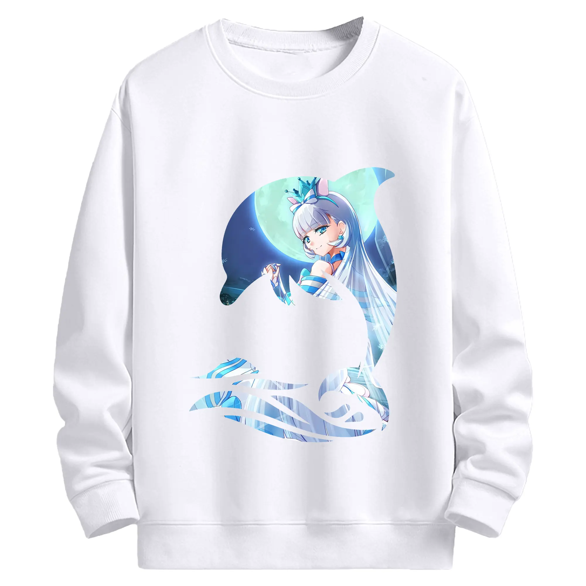 わんだふるぷりきゅあ グッズ 猫屋敷ユキ - 高品質 クルーネック スウェット ・ コットン59％ ポリエステル41％ ・ ユニセックス 長袖 トレーナー ・ カジュアル デイリー スポーツ 散歩用