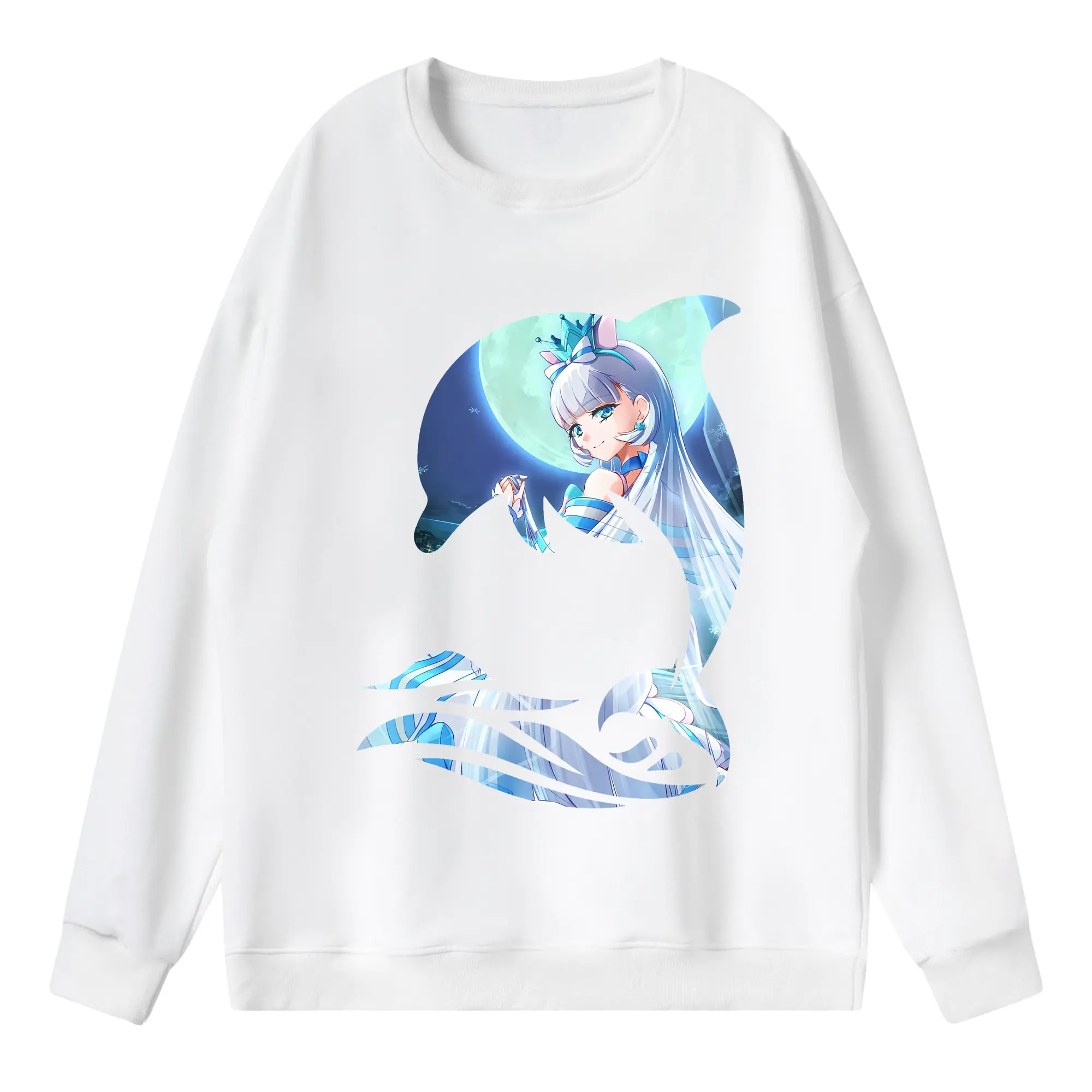 わんだふるぷりきゅあ グッズ 猫屋敷ユキ - 薄手 クルーネック スウェット 裏毛260g · ポリエステル 春秋向け カジュアル 男女兼用 · トレーナー デイリー スポーツ 散歩に最適