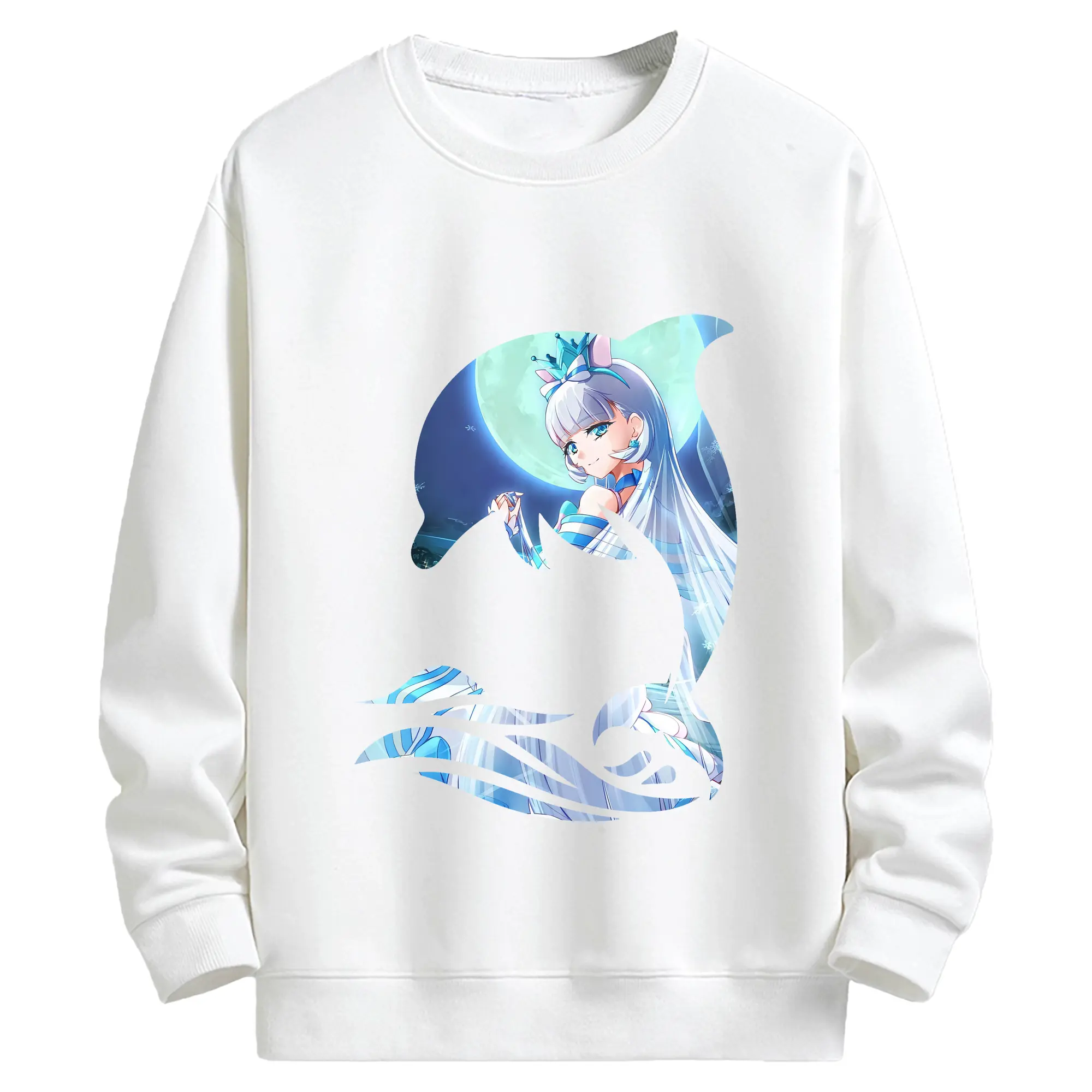 わんだふるぷりきゅあ グッズ 猫屋敷ユキ - キッズ クルーネックスウェットシャツ ・ フロントプリント ・ 綿80％ ポリエステル20％ ・ 快適 通学 スポーツ 日常使い お散歩用