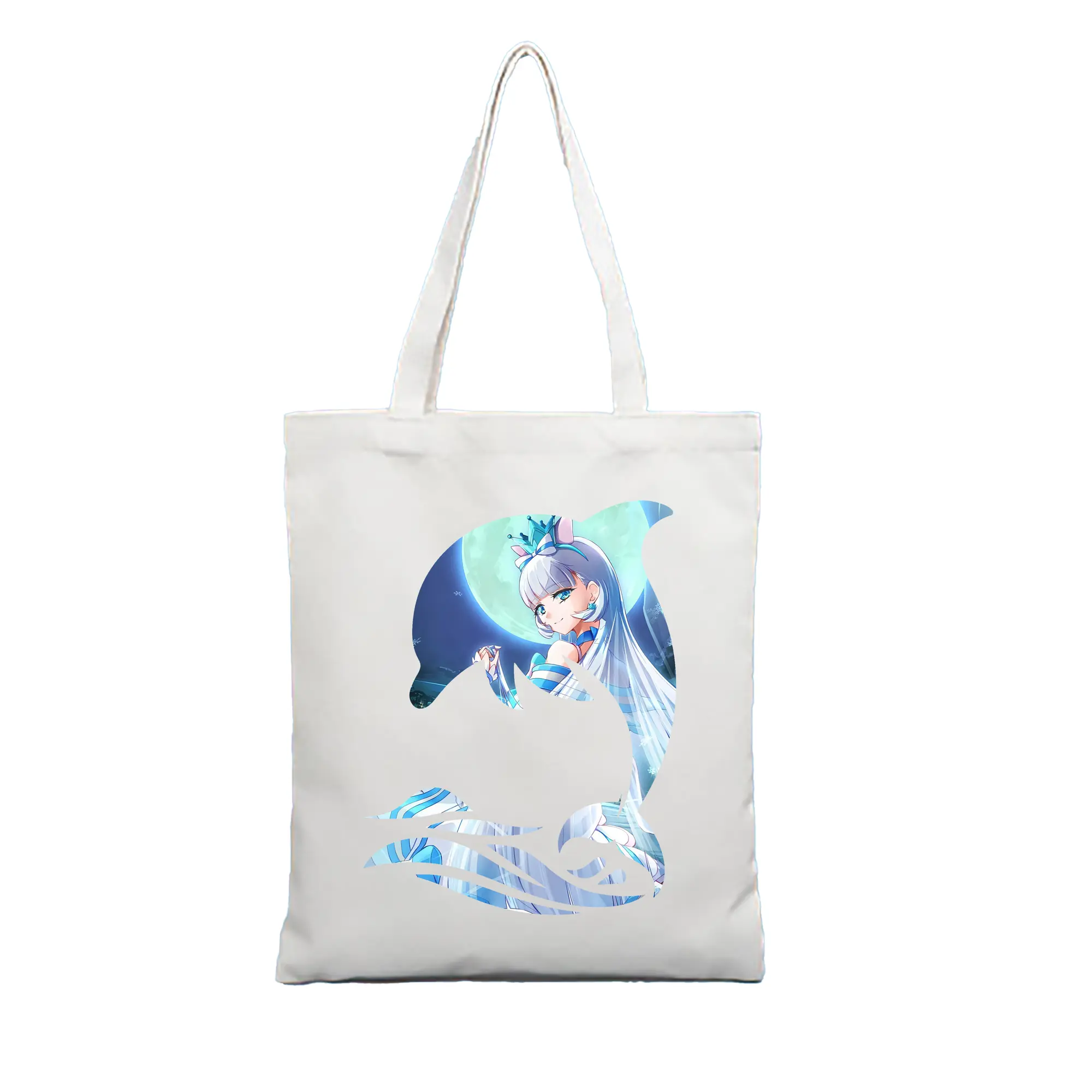 わんだふるぷりきゅあ グッズ 猫屋敷ユキ - 縦型キャンバス手提げバッグ（トートバッグ） ・ キャンバス素材 ・ ショッピング用 ・ 軽量 丈夫 お手入れ簡単