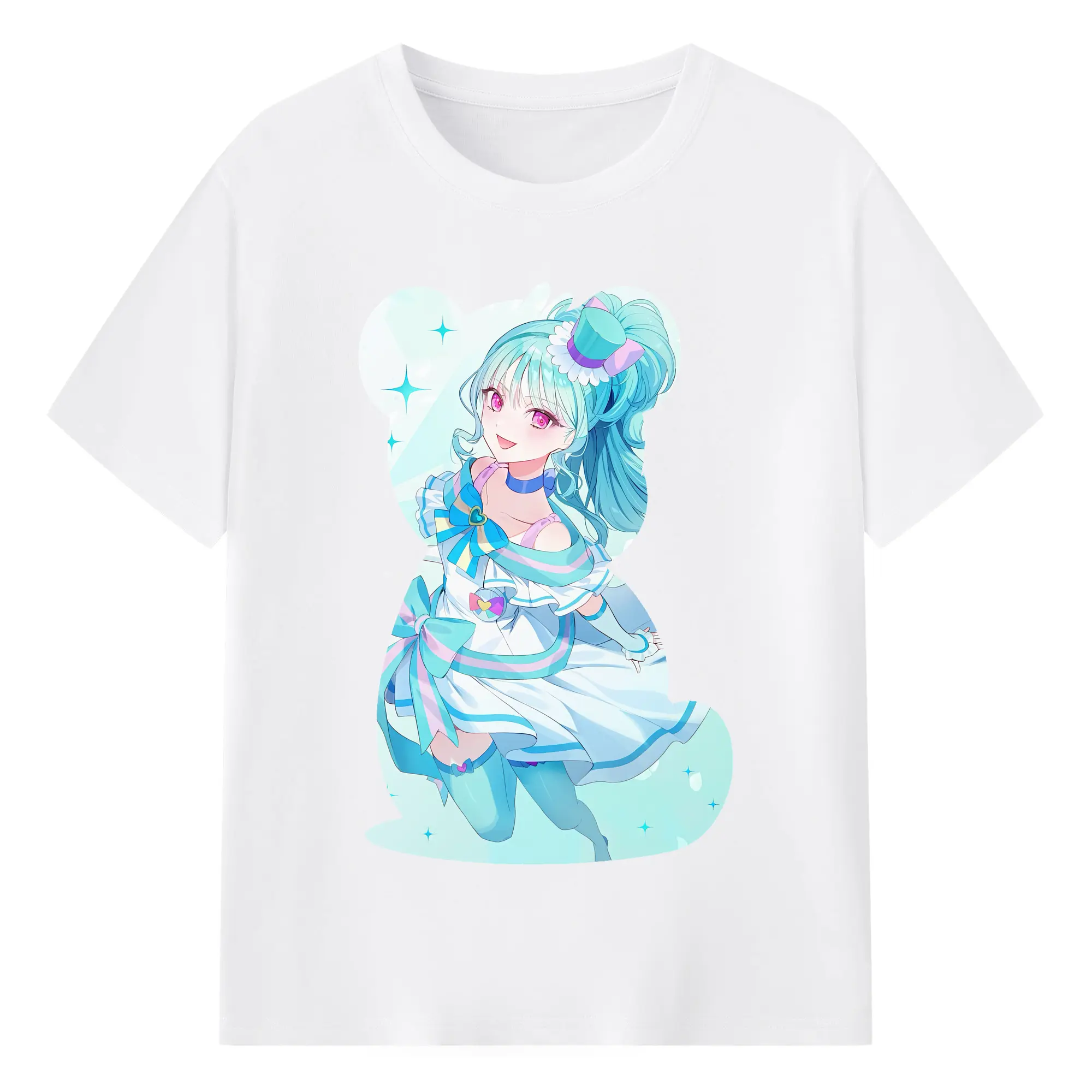 わんだふるぷりきゅあ グッズ 猫屋敷まゆ - 綿100％ 半袖Tシャツ ・ フロントプリント ・ 快適 通気性 ・ 日常使い 散歩 スポーツ用