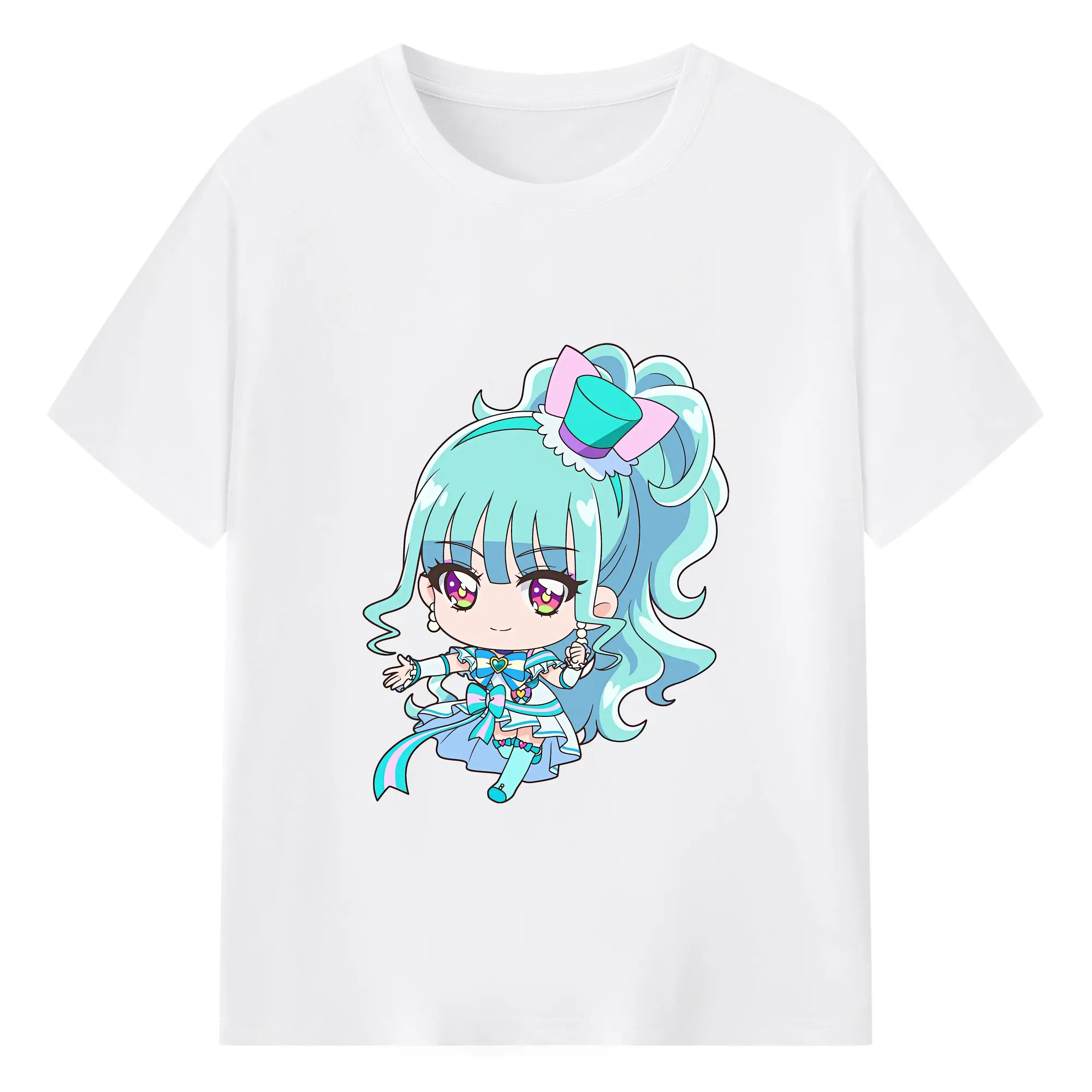 わんだふるぷりきゅあ グッズ 猫屋敷まゆ - 綿100％ 半袖Tシャツ ・ フロントプリント ・ 快適 通気性 ・ 日常使い 散歩 スポーツ用