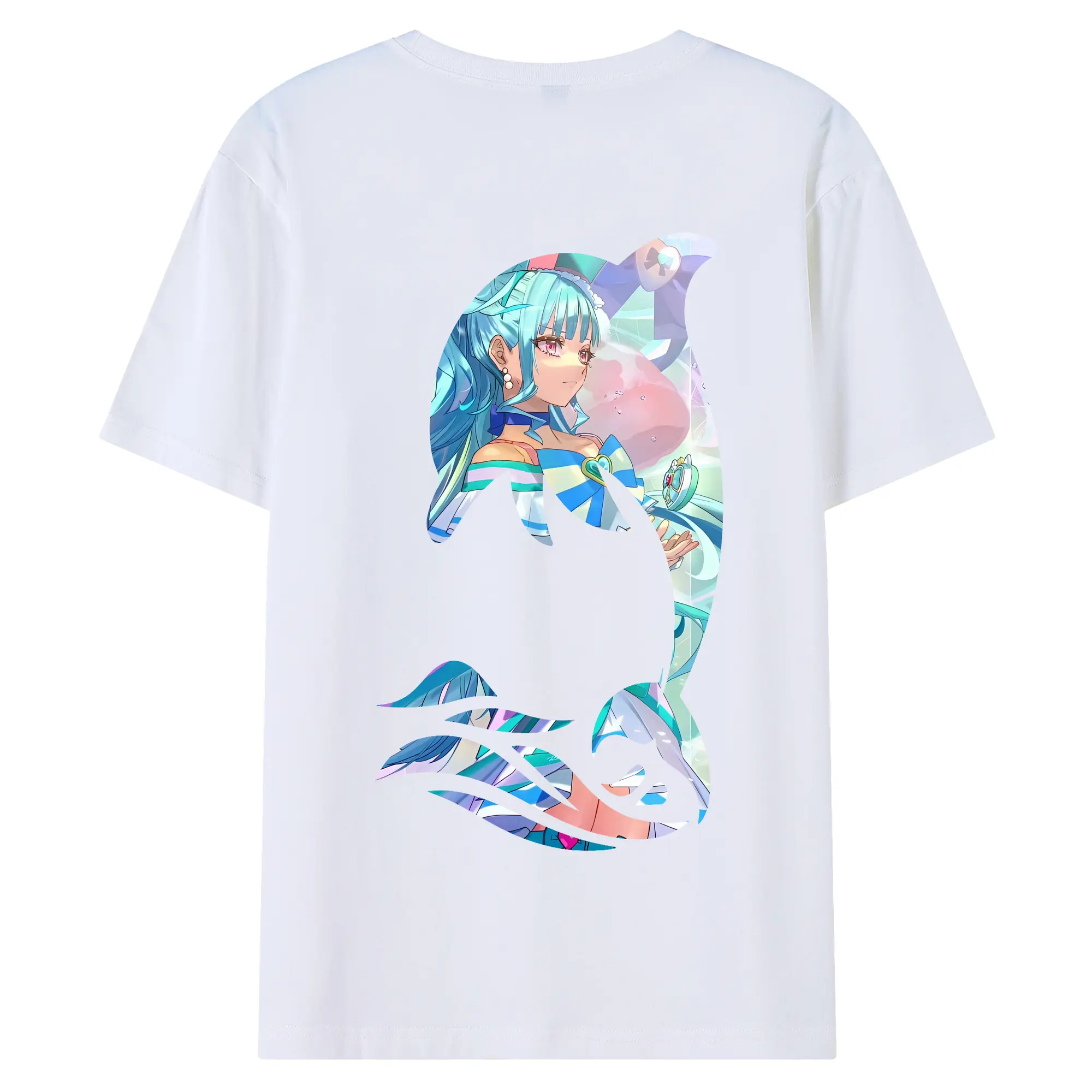 わんだふるぷりきゅあ グッズ 猫屋敷まゆ - 綿100％ 半袖Tシャツ ・ バックプリント ・ 快適 通気性 ・ 日常使い 散歩 スポーツ用