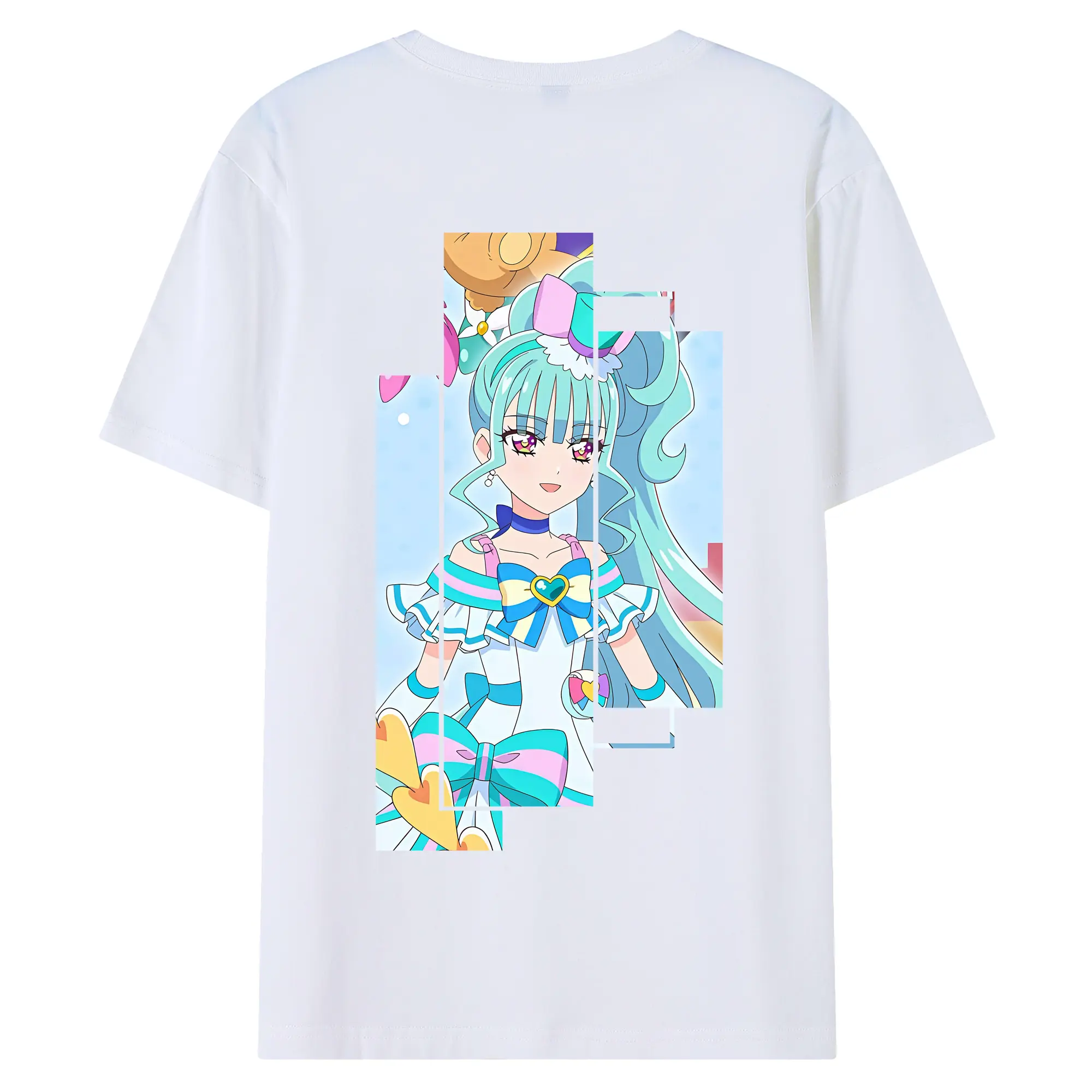 わんだふるぷりきゅあ グッズ 猫屋敷まゆ - 綿100％ 半袖Tシャツ ・ バックプリント ・ 快適 通気性 ・ 日常使い 散歩 スポーツ用