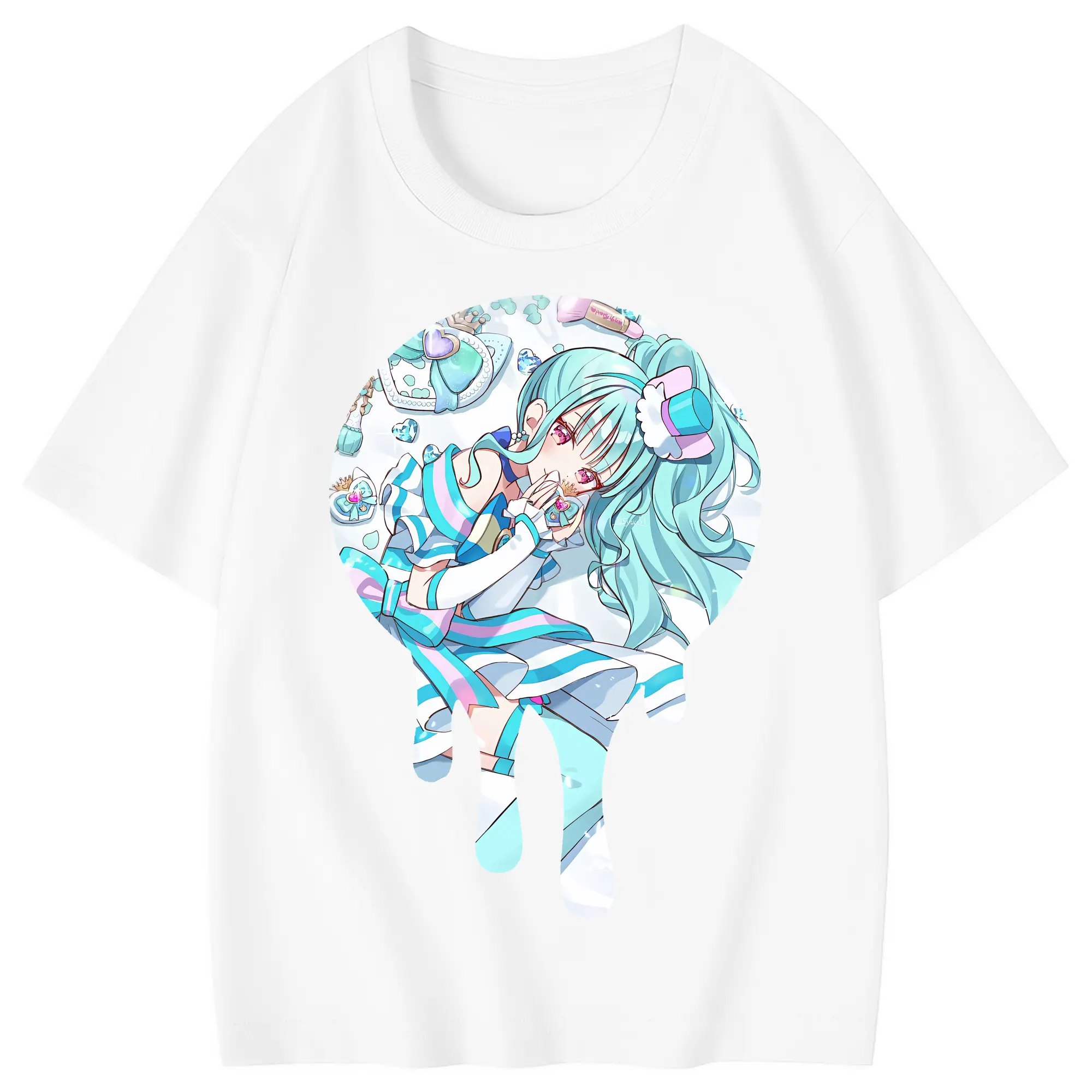 わんだふるぷりきゅあ グッズ 猫屋敷まゆ - 綿100％ キッズTシャツ ・ フロントプリント ・ 快適 通気性 ・ スポーツ カジュアル 散歩用