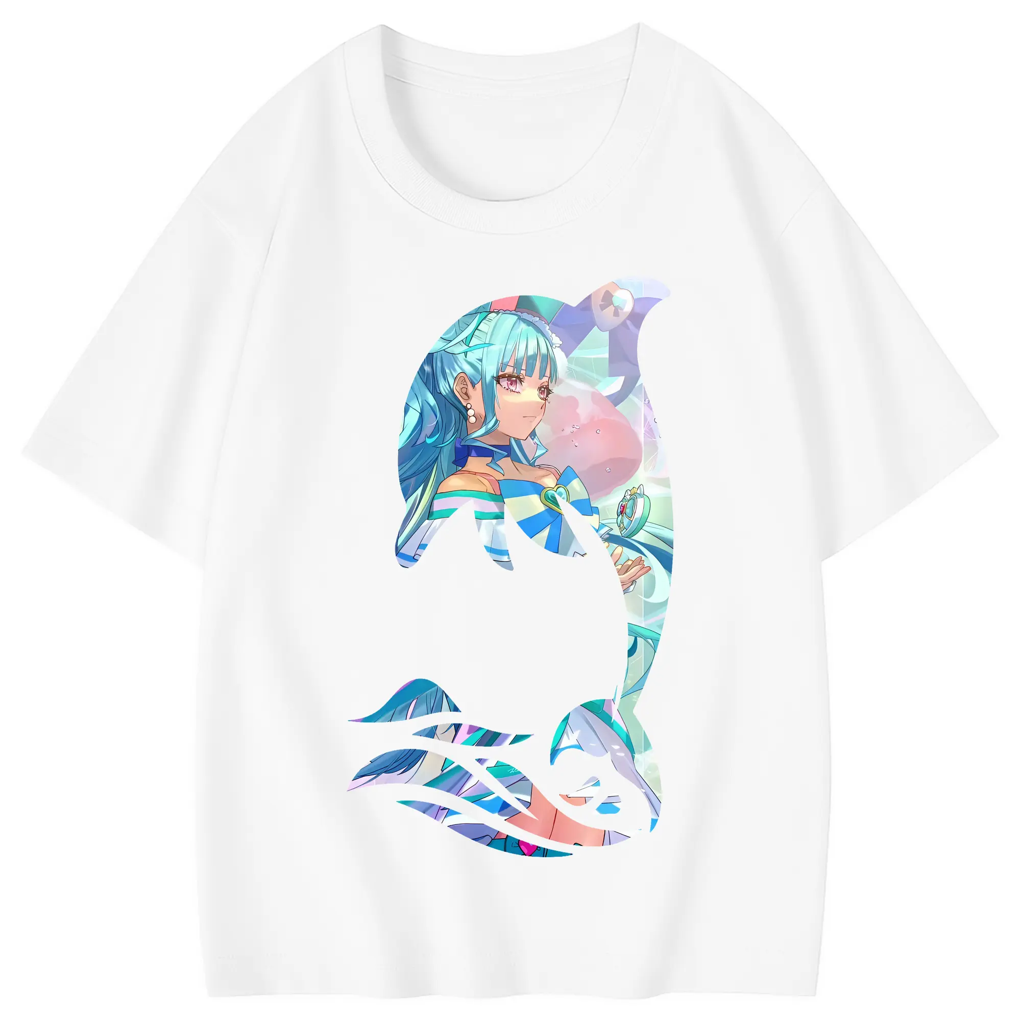 わんだふるぷりきゅあ グッズ 猫屋敷まゆ - 綿100％ キッズTシャツ ・ フロントプリント ・ 快適 通気性 ・ スポーツ カジュアル 散歩用