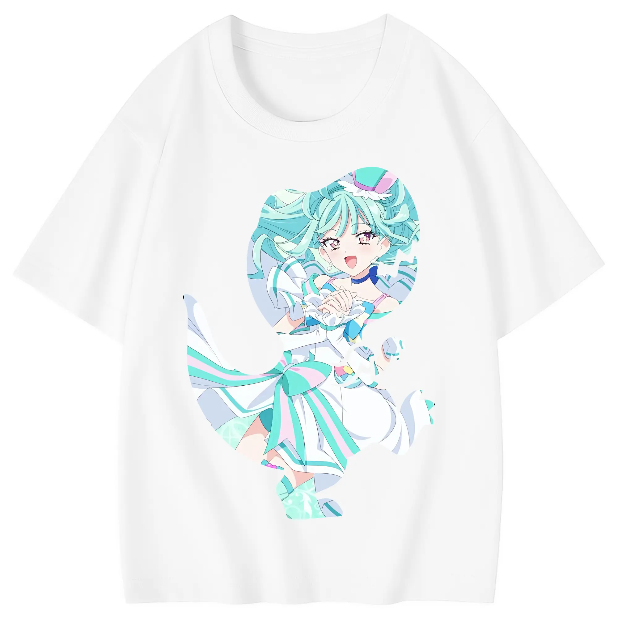 わんだふるぷりきゅあ グッズ 猫屋敷まゆ - 綿100％ キッズTシャツ ・ フロントプリント ・ 快適 通気性 ・ スポーツ カジュアル 散歩用