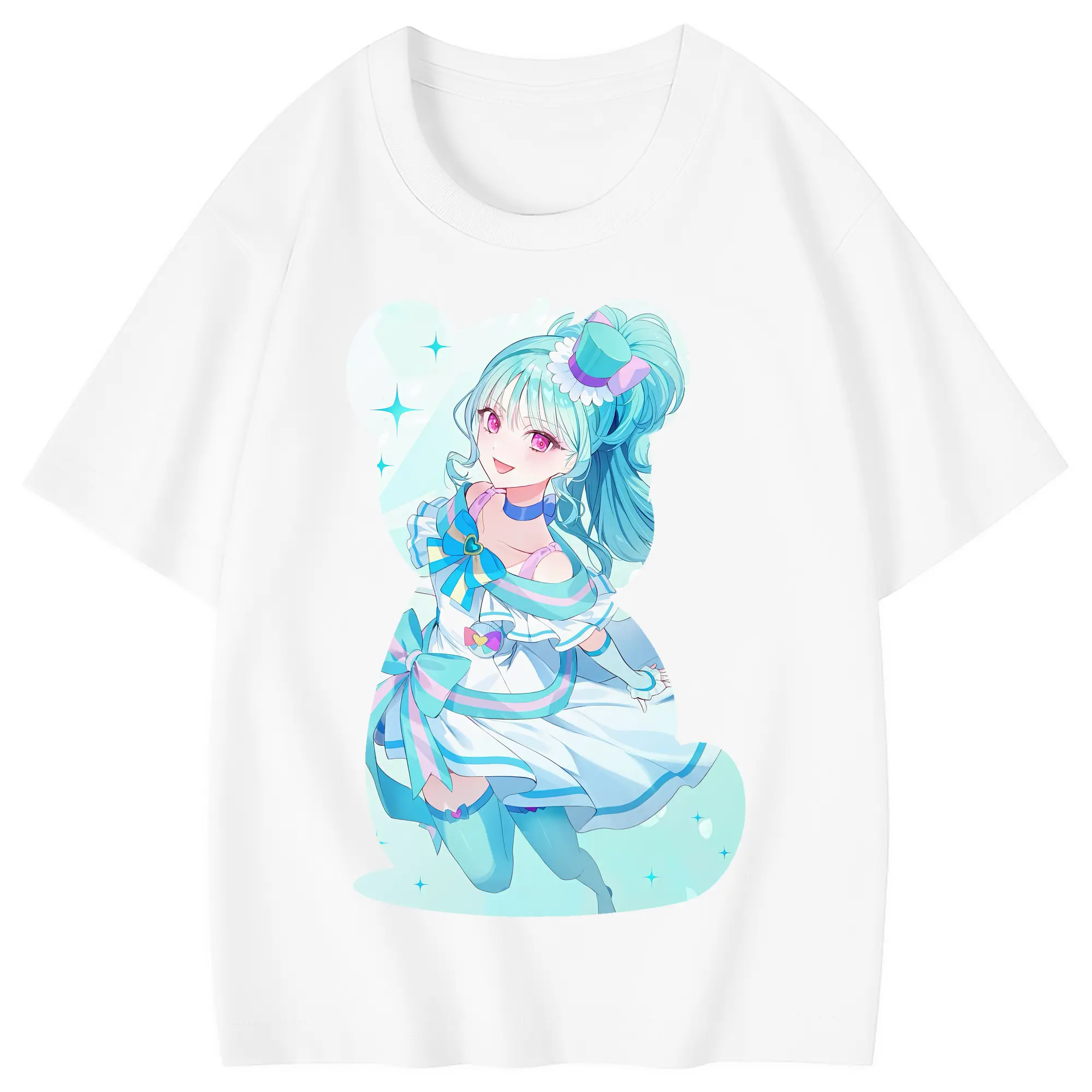 わんだふるぷりきゅあ グッズ 猫屋敷まゆ - 綿100％ キッズTシャツ ・ フロントプリント ・ 快適 通気性 ・ スポーツ カジュアル 散歩用