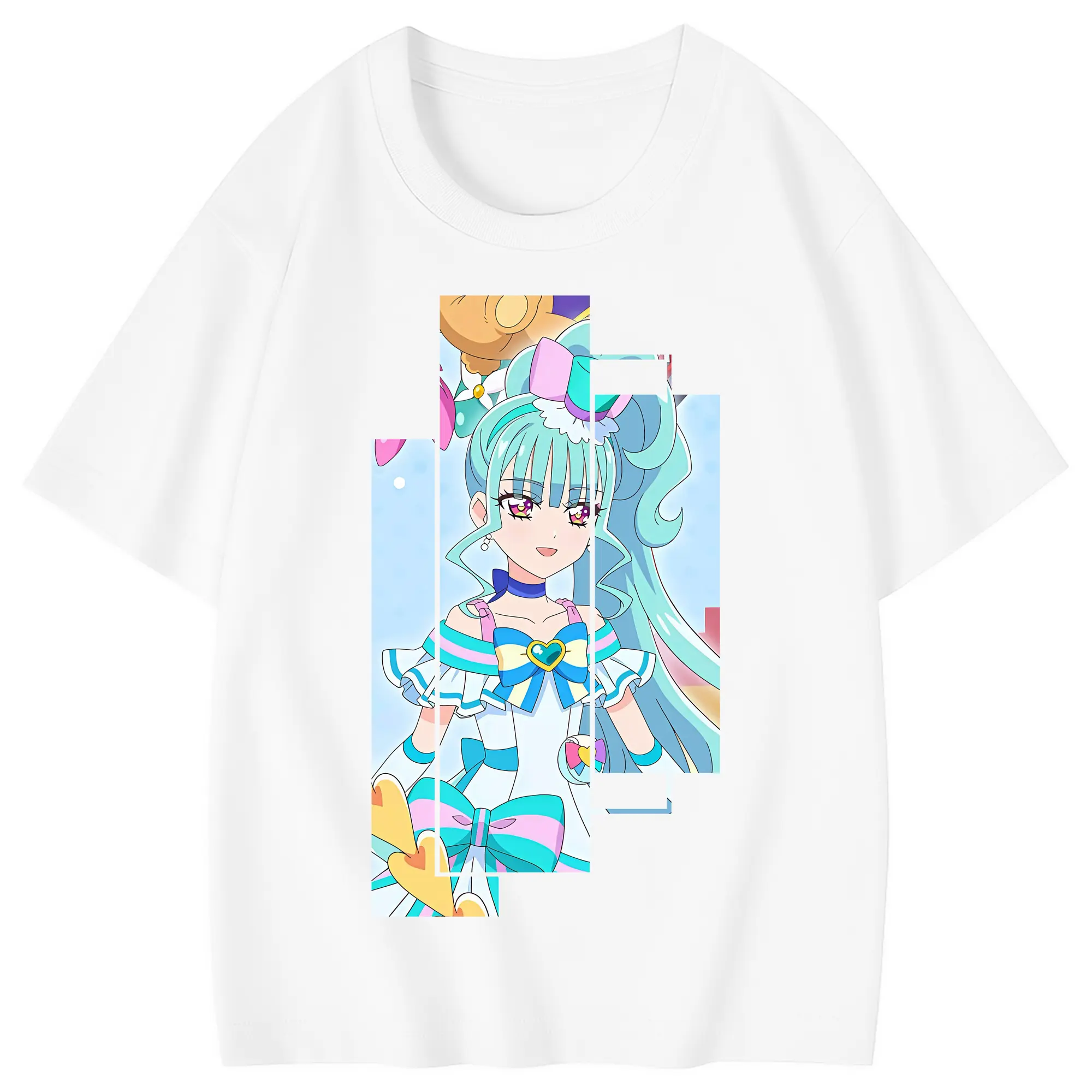 わんだふるぷりきゅあ グッズ 猫屋敷まゆ - 綿100％ キッズTシャツ ・ フロントプリント ・ 快適 通気性 ・ スポーツ カジュアル 散歩用