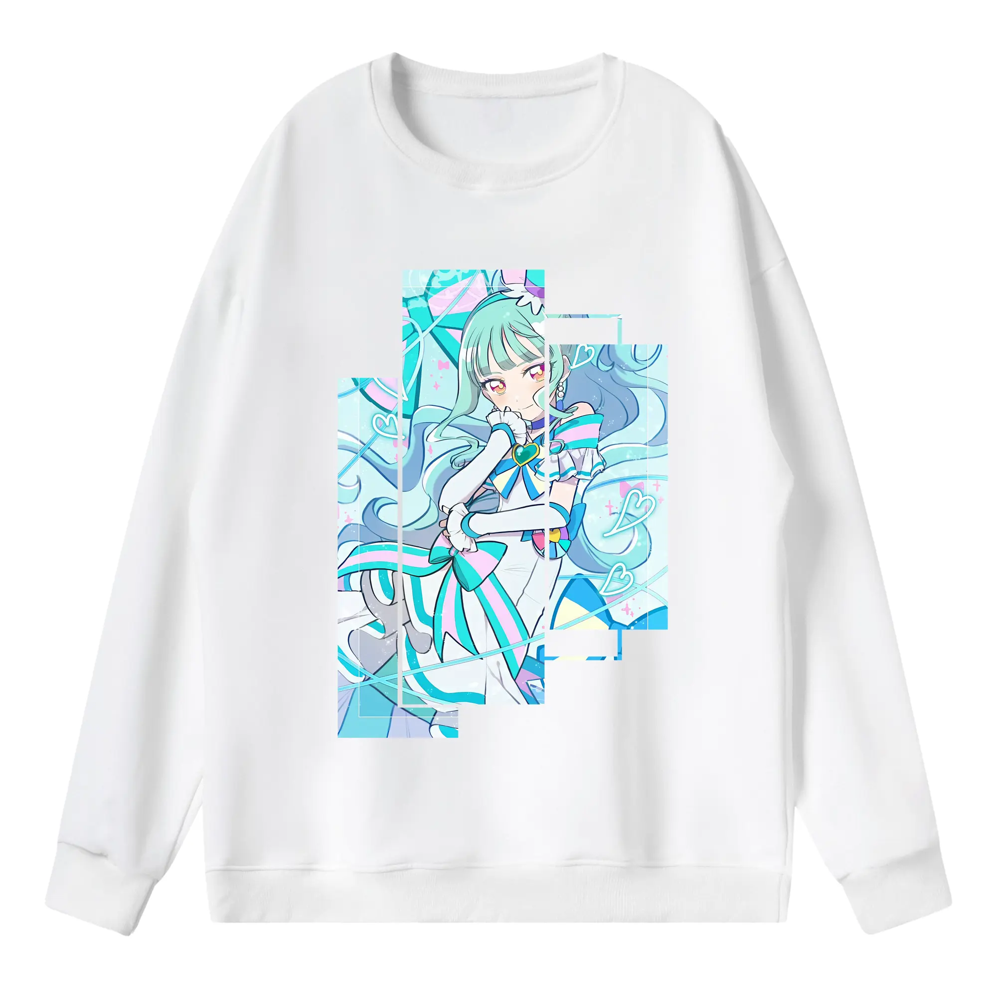 わんだふるぷりきゅあ グッズ 猫屋敷まゆ - 薄手 クルーネック スウェット 裏毛260g · ポリエステル 春秋向け カジュアル 男女兼用 · トレーナー デイリー スポーツ 散歩に最適