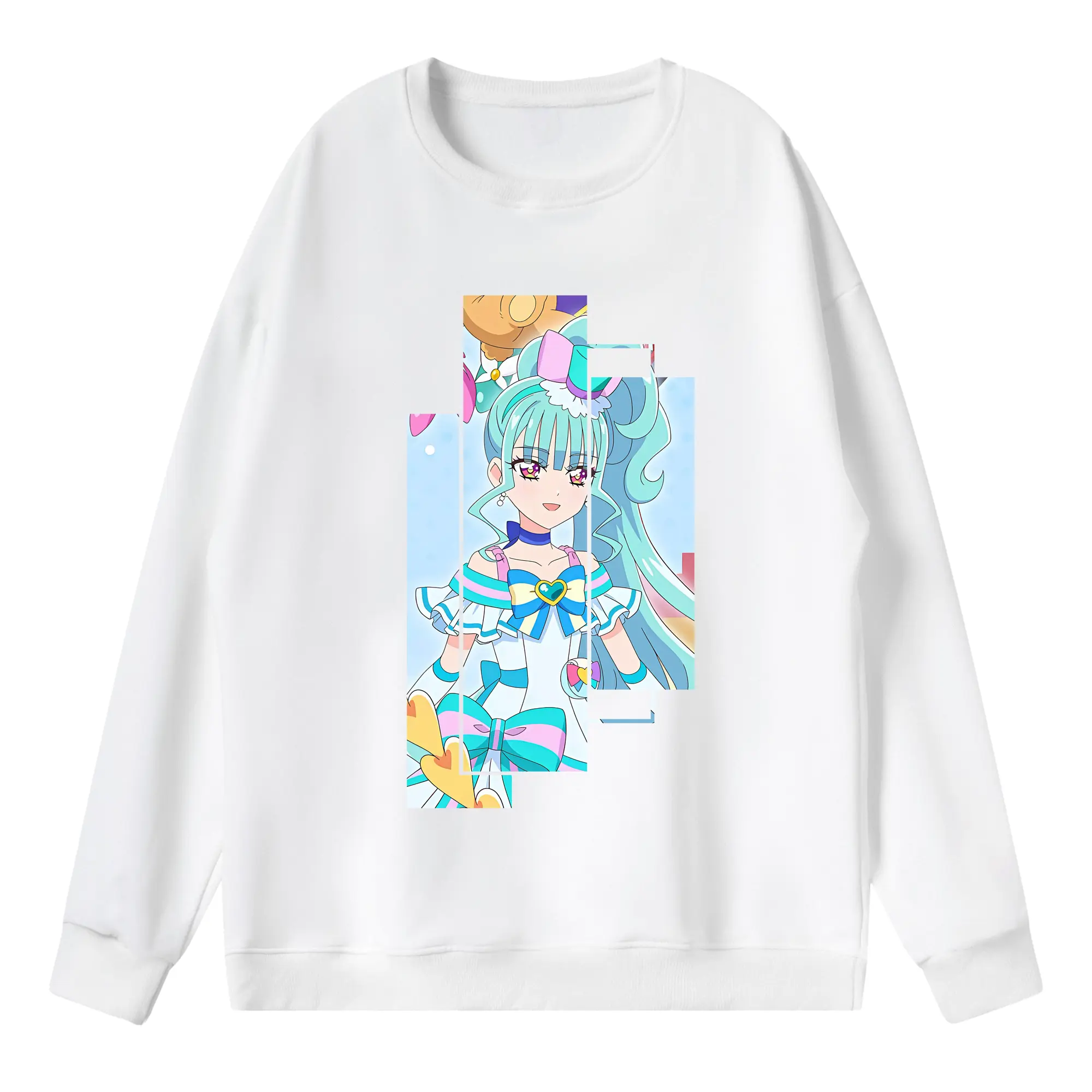 わんだふるぷりきゅあ グッズ 猫屋敷まゆ - 薄手 クルーネック スウェット 裏毛260g · ポリエステル 春秋向け カジュアル 男女兼用 · トレーナー デイリー スポーツ 散歩に最適