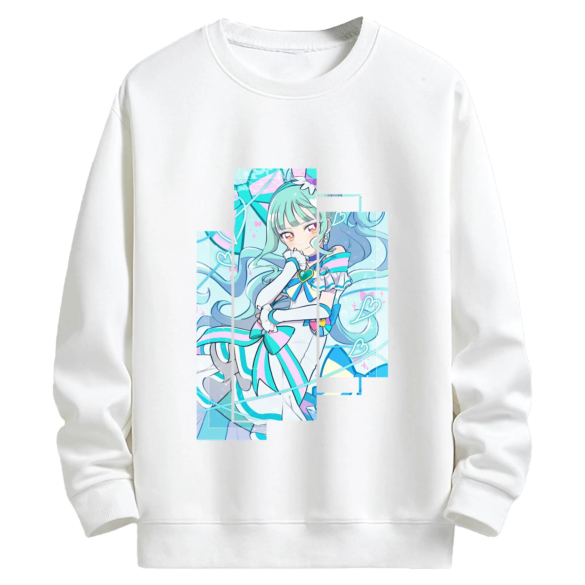 わんだふるぷりきゅあ グッズ 猫屋敷まゆ - キッズ クルーネックスウェットシャツ ・ フロントプリント ・ 綿80％ ポリエステル20％ ・ 快適 通学 スポーツ 日常使い お散歩用