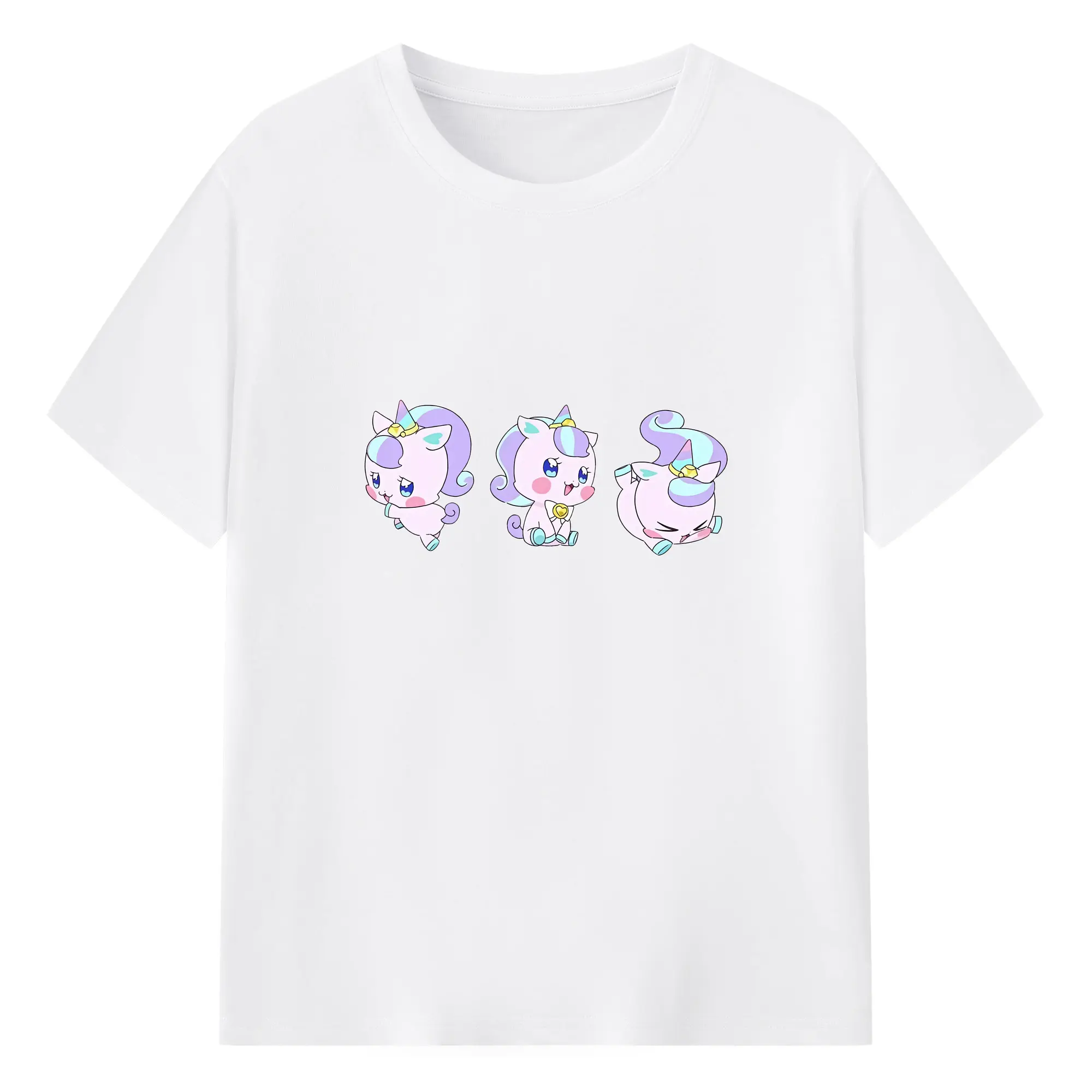 わんだふるぷりきゅあ グッズ ニコ - 綿100％ 半袖Tシャツ ・ フロントプリント ・ 快適 通気性 ・ 日常使い 散歩 スポーツ用