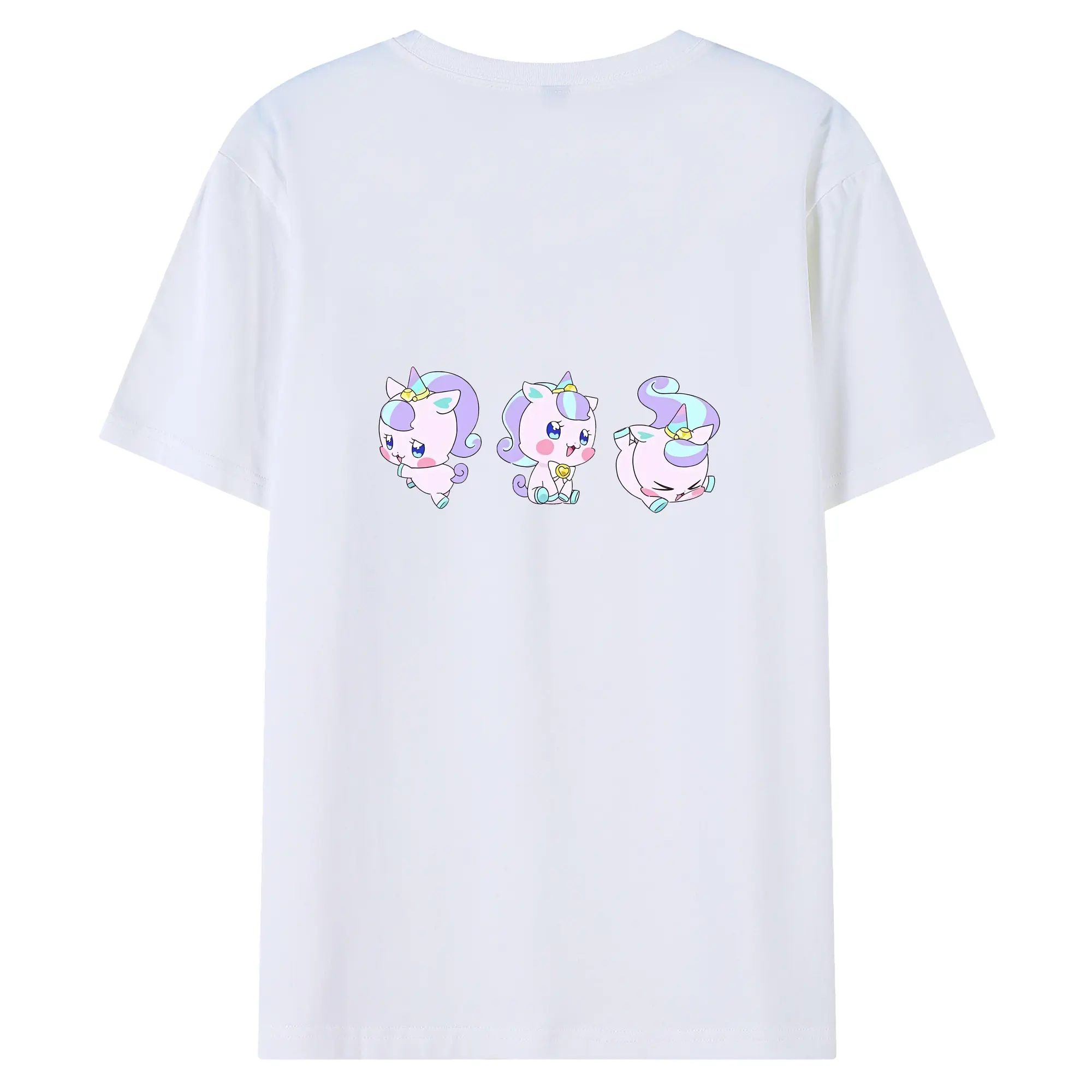 わんだふるぷりきゅあ グッズ ニコ - 綿100％ 半袖Tシャツ ・ バックプリント ・ 快適 通気性 ・ 日常使い 散歩 スポーツ用