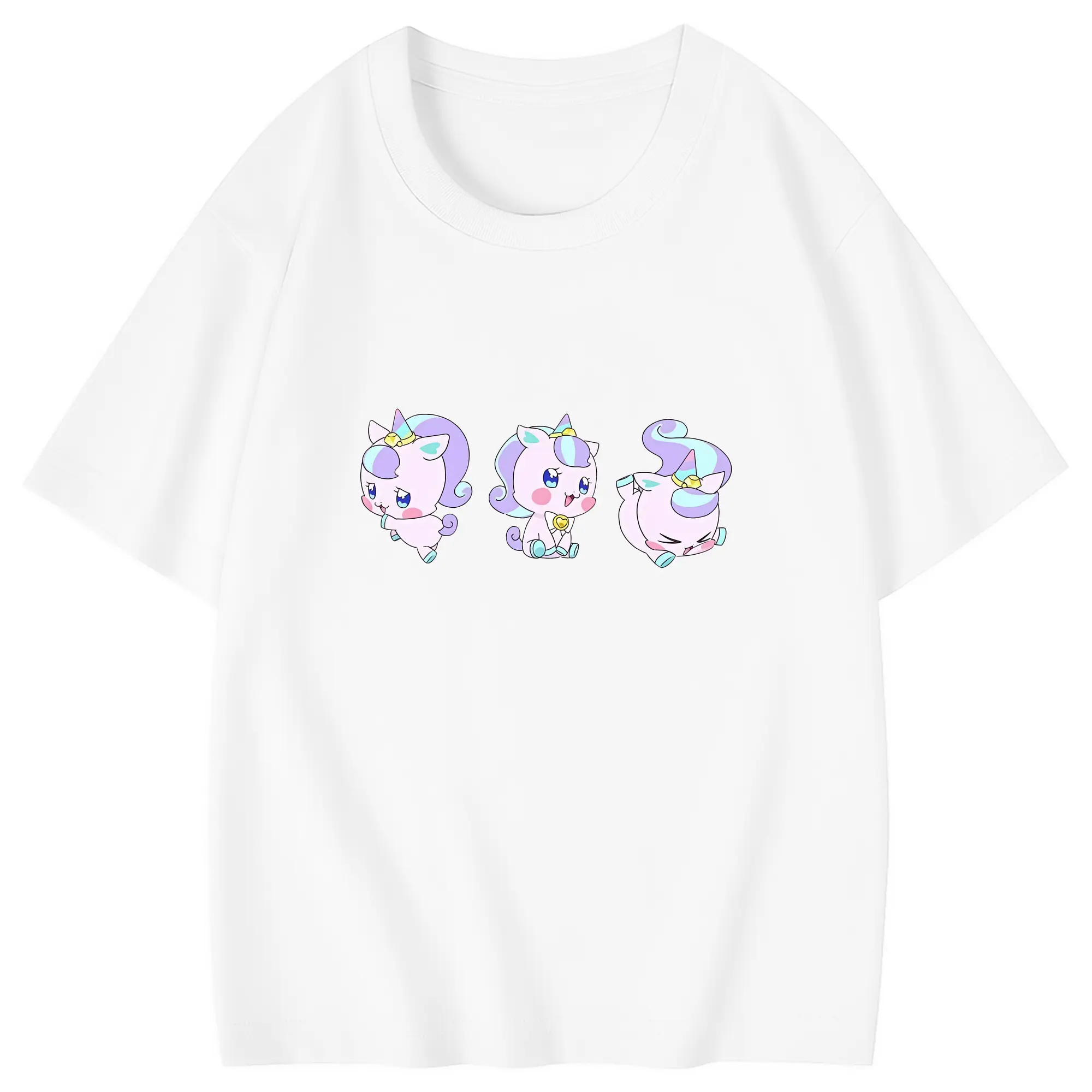 わんだふるぷりきゅあ グッズ ニコ - 綿100％ キッズTシャツ ・ フロントプリント ・ 快適 通気性 ・ スポーツ カジュアル 散歩用