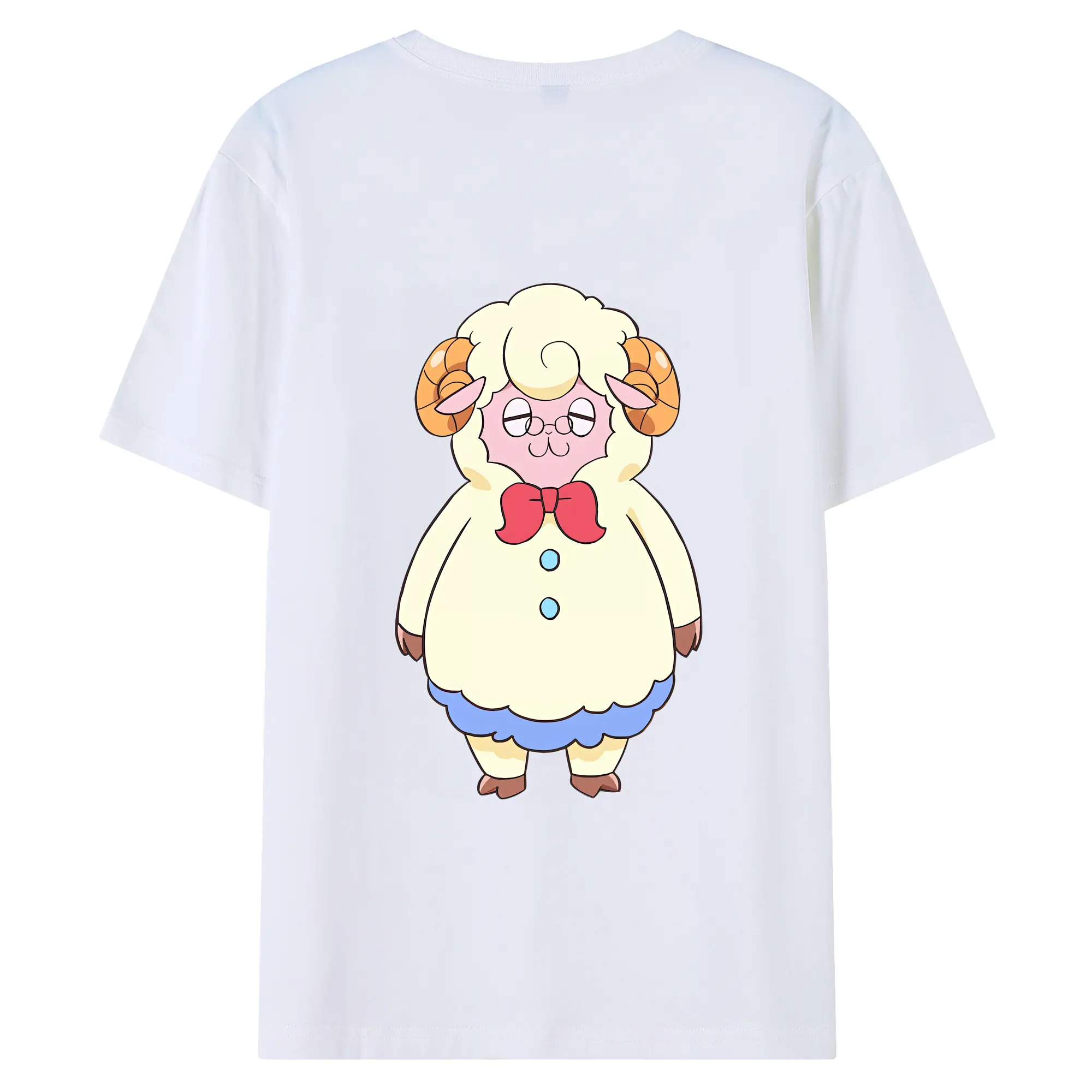 わんだふるぷりきゅあ グッズ メエメエ - 綿100％ 半袖Tシャツ ・ バックプリント ・ 快適 通気性 ・ 日常使い 散歩 スポーツ用