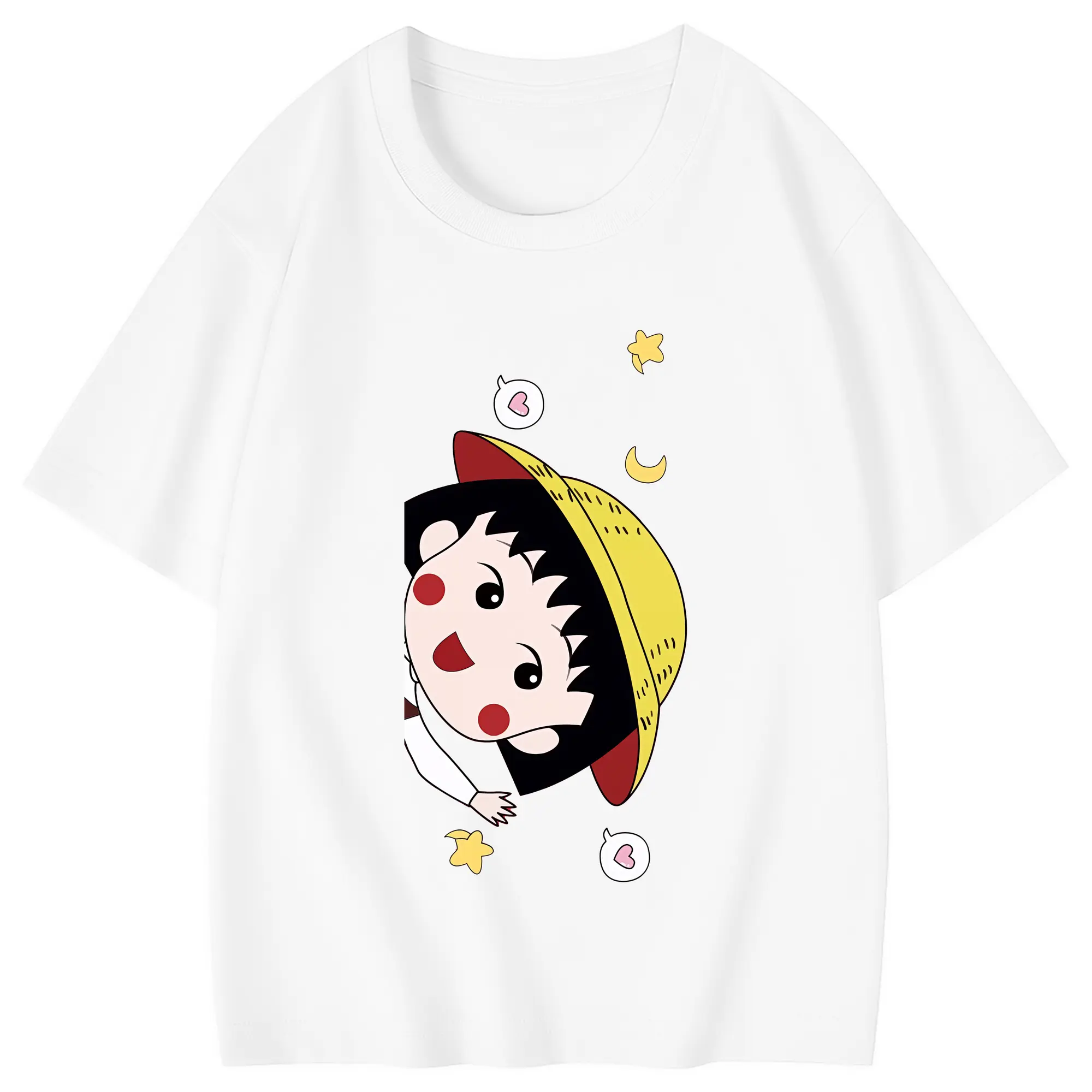 ちびまる子ちゃん グッズ さくら ももこ - 綿100％ キッズTシャツ ・ フロントプリント ・ 快適 通気性 ・ スポーツ カジュアル 散歩用