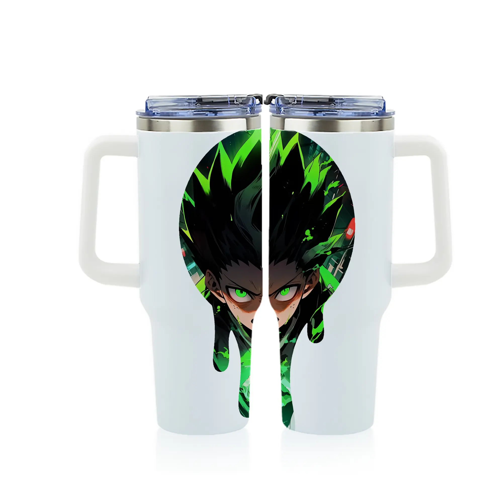ハンター×ハンター グッズ ゴン＝フリークス - 1200mL フルプリント車用タンブラー ・ 304ステンレス 内側 ・ 201ステンレス 外側 ・ 保温 保冷 ・ 通勤 ドライブ アウトドア用