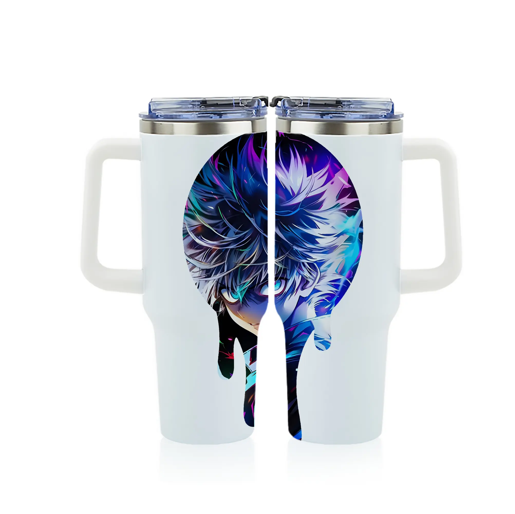 ハンター×ハンター グッズ ゴン＝フリークス - 1200mL フルプリント車用タンブラー ・ 304ステンレス 内側 ・ 201ステンレス 外側 ・ 保温 保冷 ・ 通勤 ドライブ アウトドア用