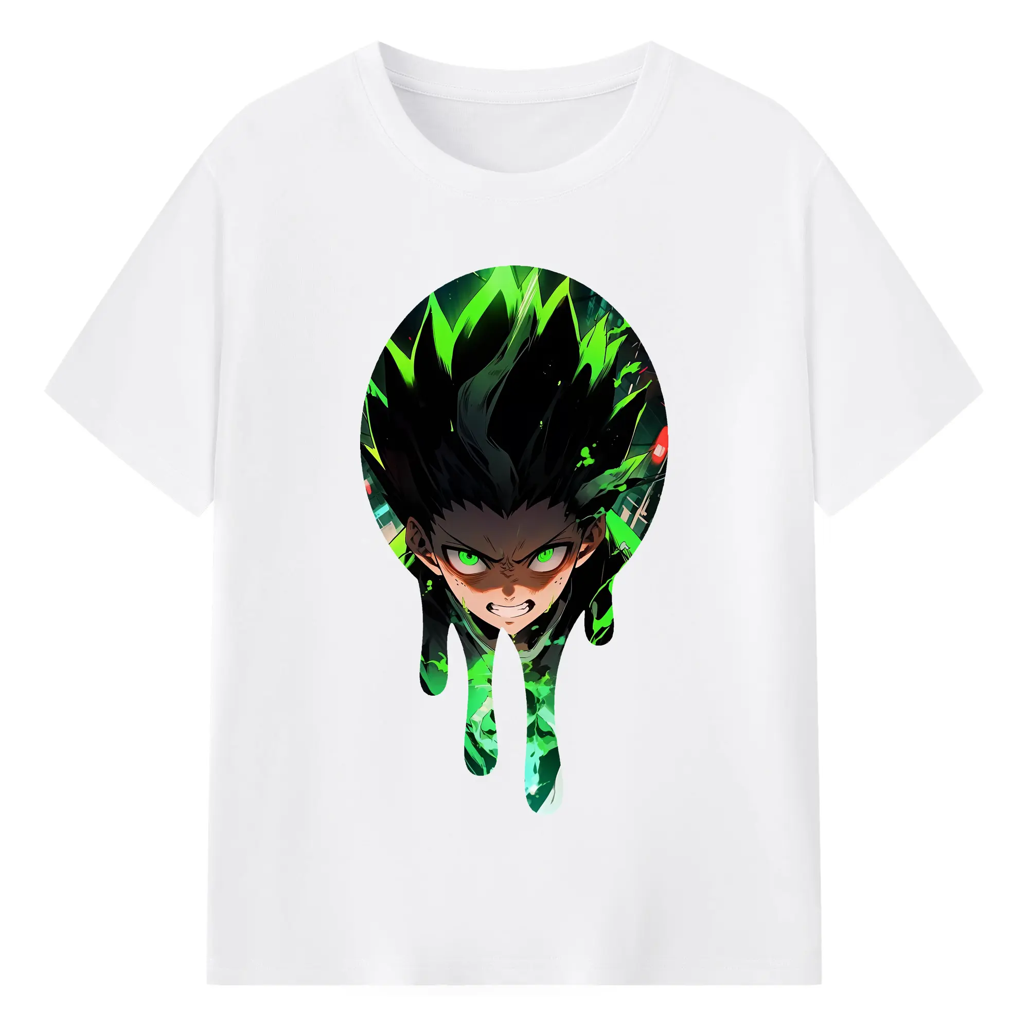 ハンター×ハンター グッズ ゴン＝フリークス - 綿100％ 半袖Tシャツ ・ フロントプリント ・ 快適 通気性 ・ 日常使い 散歩 スポーツ用