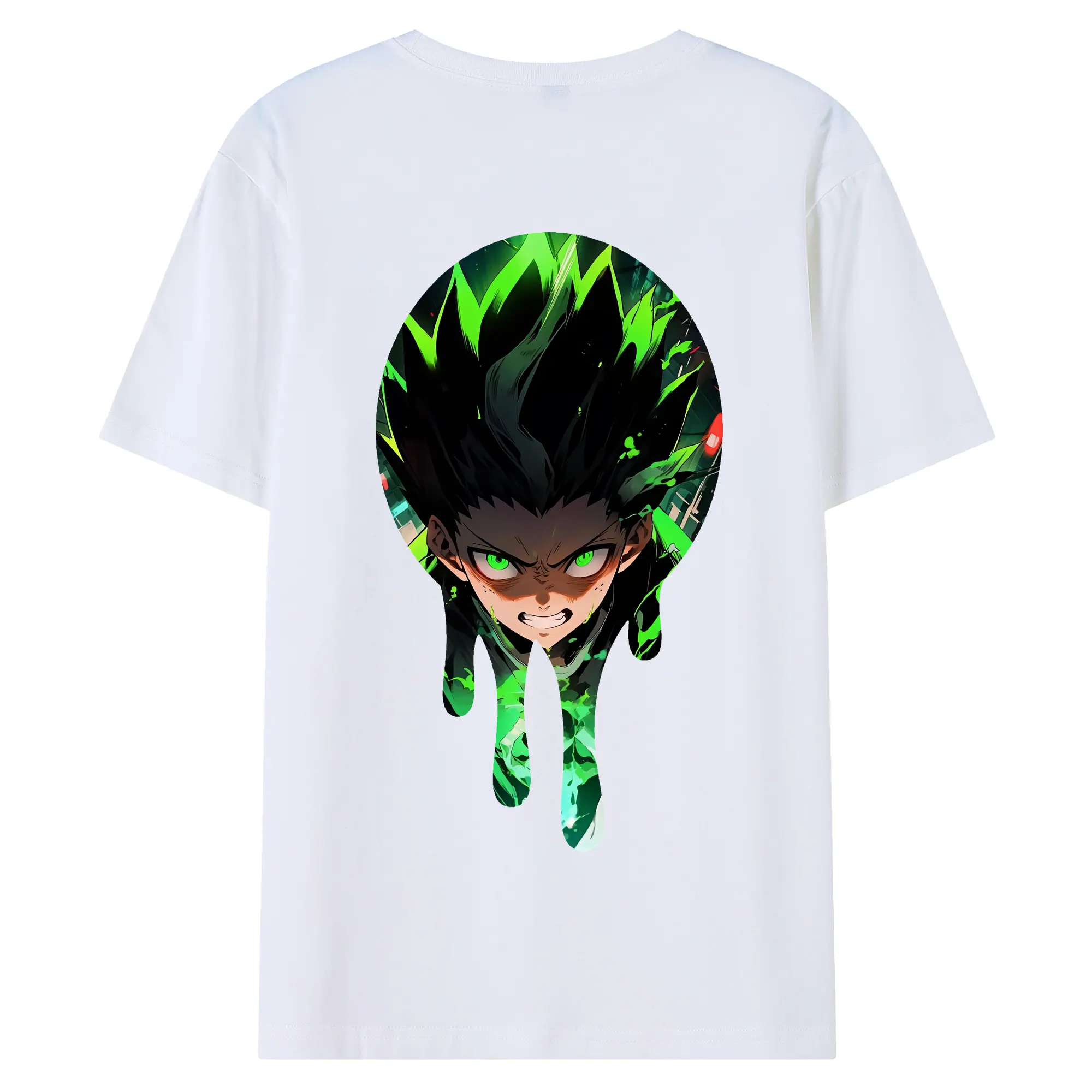 ハンター×ハンター グッズ ゴン＝フリークス - 綿100％ 半袖Tシャツ ・ バックプリント ・ 快適 通気性 ・ 日常使い 散歩 スポーツ用