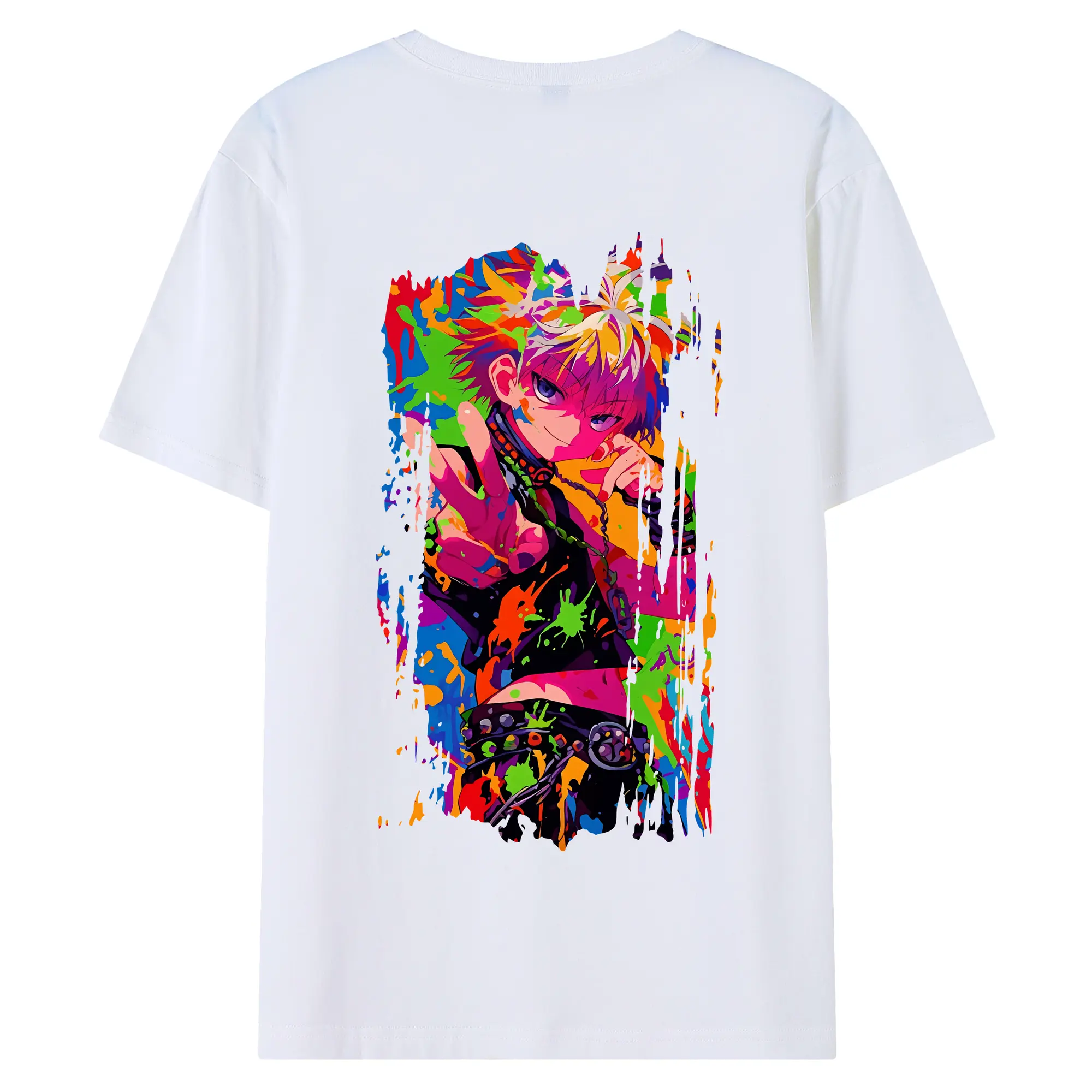 ハンター×ハンター グッズ ゴン＝フリークス - 綿100％ 半袖Tシャツ ・ バックプリント ・ 快適 通気性 ・ 日常使い 散歩 スポーツ用