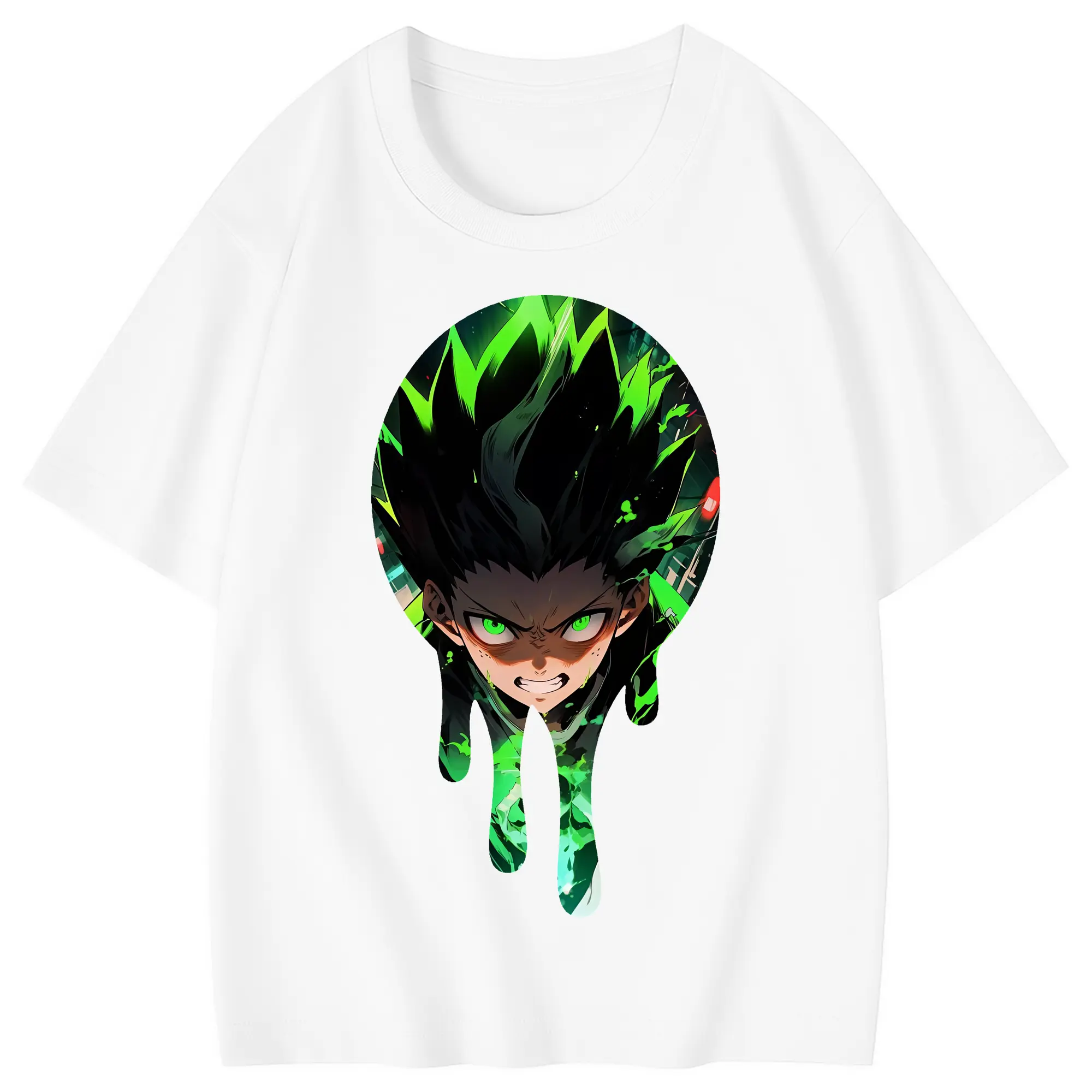 ハンター×ハンター グッズ ゴン＝フリークス - 綿100％ キッズTシャツ ・ フロントプリント ・ 快適 通気性 ・ スポーツ カジュアル 散歩用