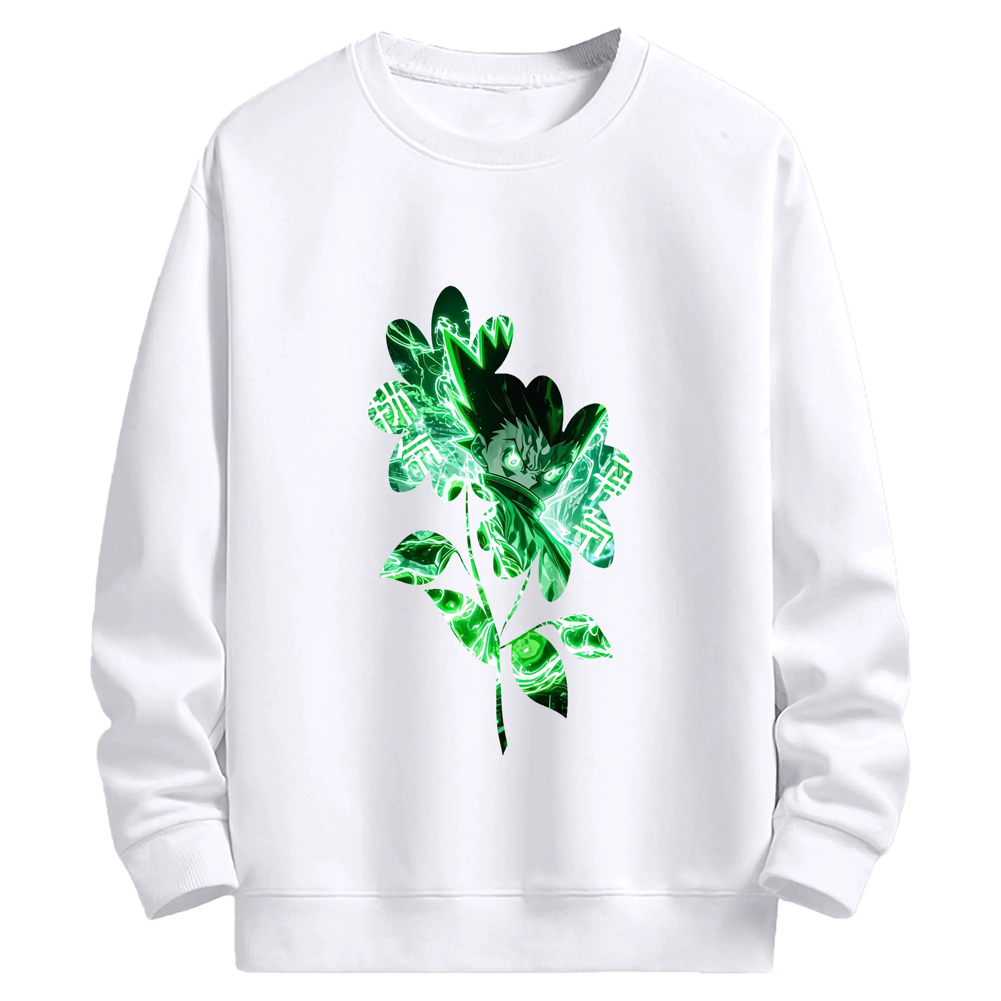 ハンター×ハンター グッズ ゴン＝フリークス - 高品質 クルーネック スウェット ・ コットン59％ ポリエステル41％ ・ ユニセックス 長袖 トレーナー ・ カジュアル デイリー スポーツ 散歩用