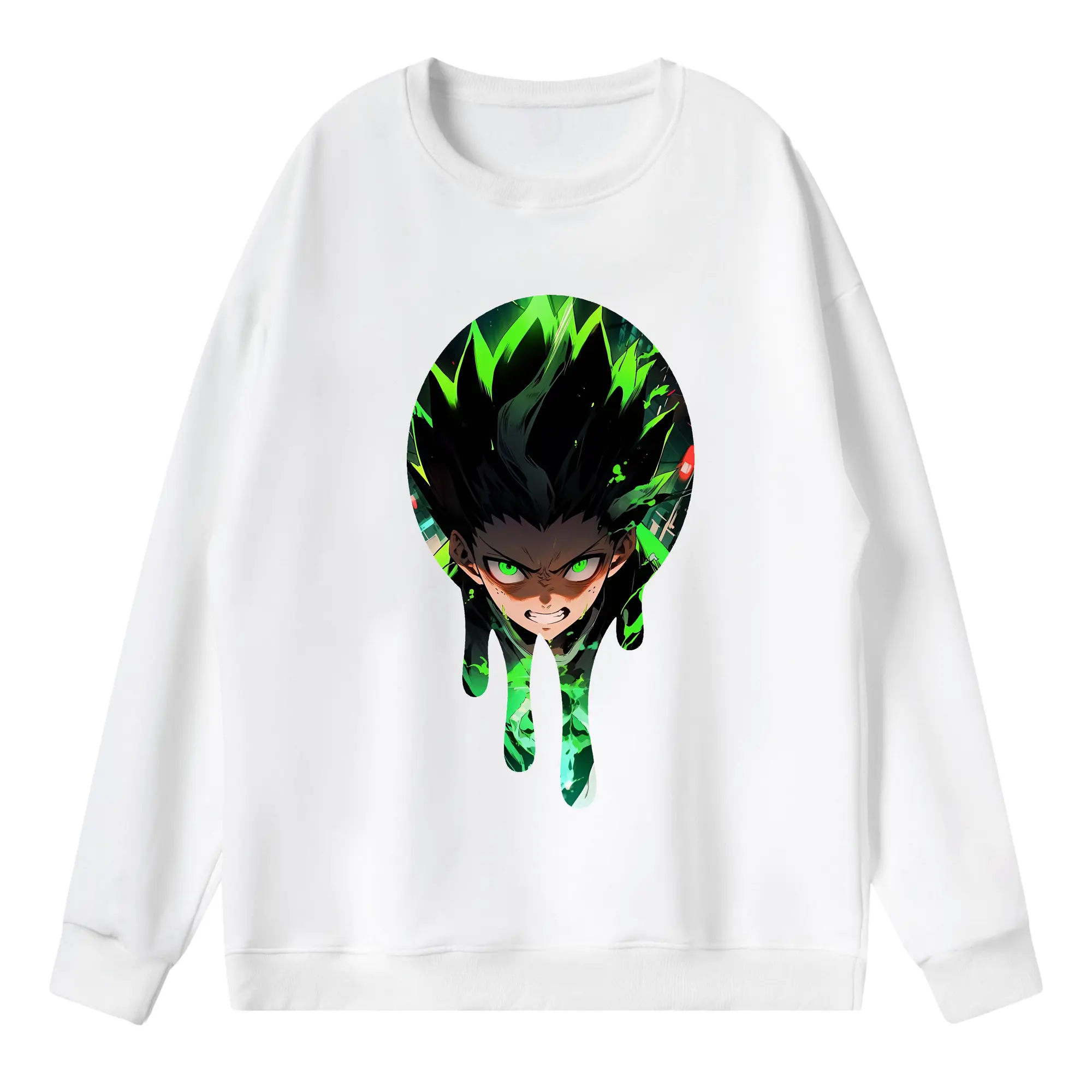 ハンター×ハンター グッズ ゴン＝フリークス - 薄手 クルーネック スウェット 裏毛260g · ポリエステル 春秋向け カジュアル 男女兼用 · トレーナー デイリー スポーツ 散歩に最適