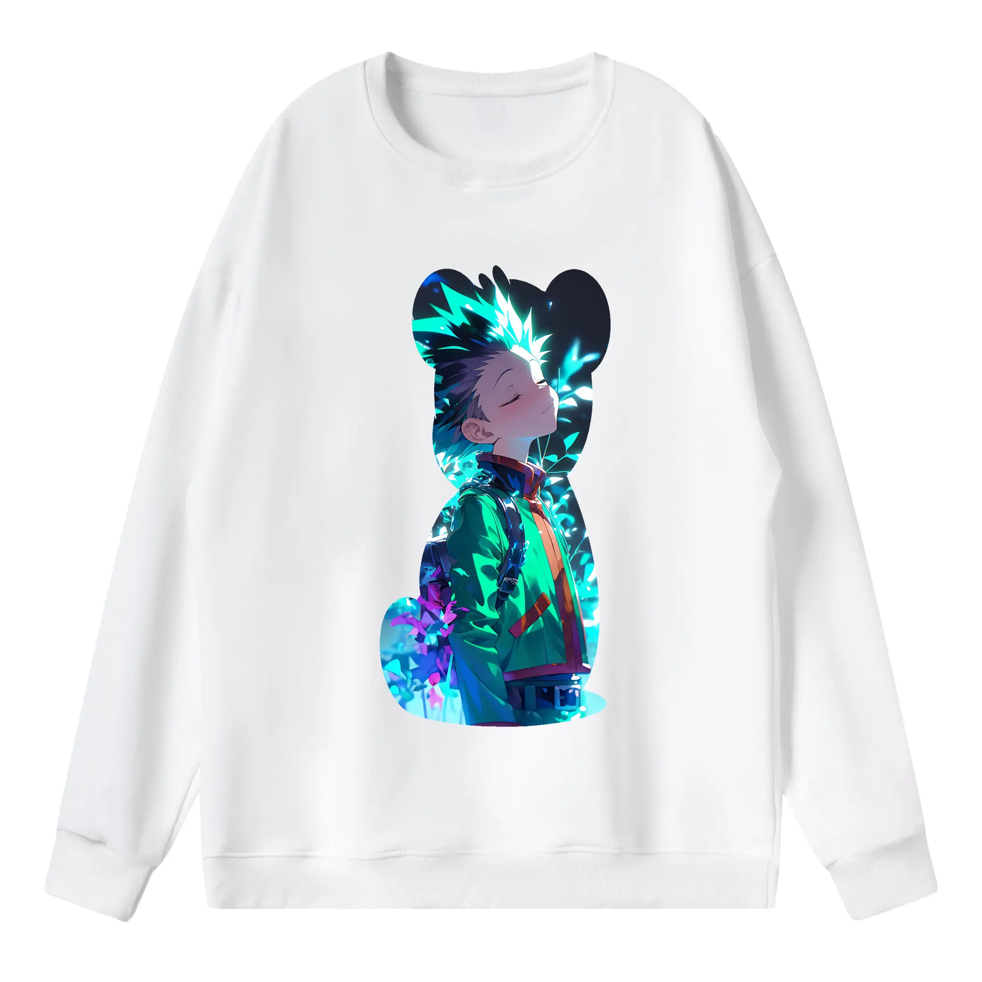 ハンター×ハンター グッズ ゴン＝フリークス - 薄手 クルーネック スウェット 裏毛260g · ポリエステル 春秋向け カジュアル 男女兼用 · トレーナー デイリー スポーツ 散歩に最適