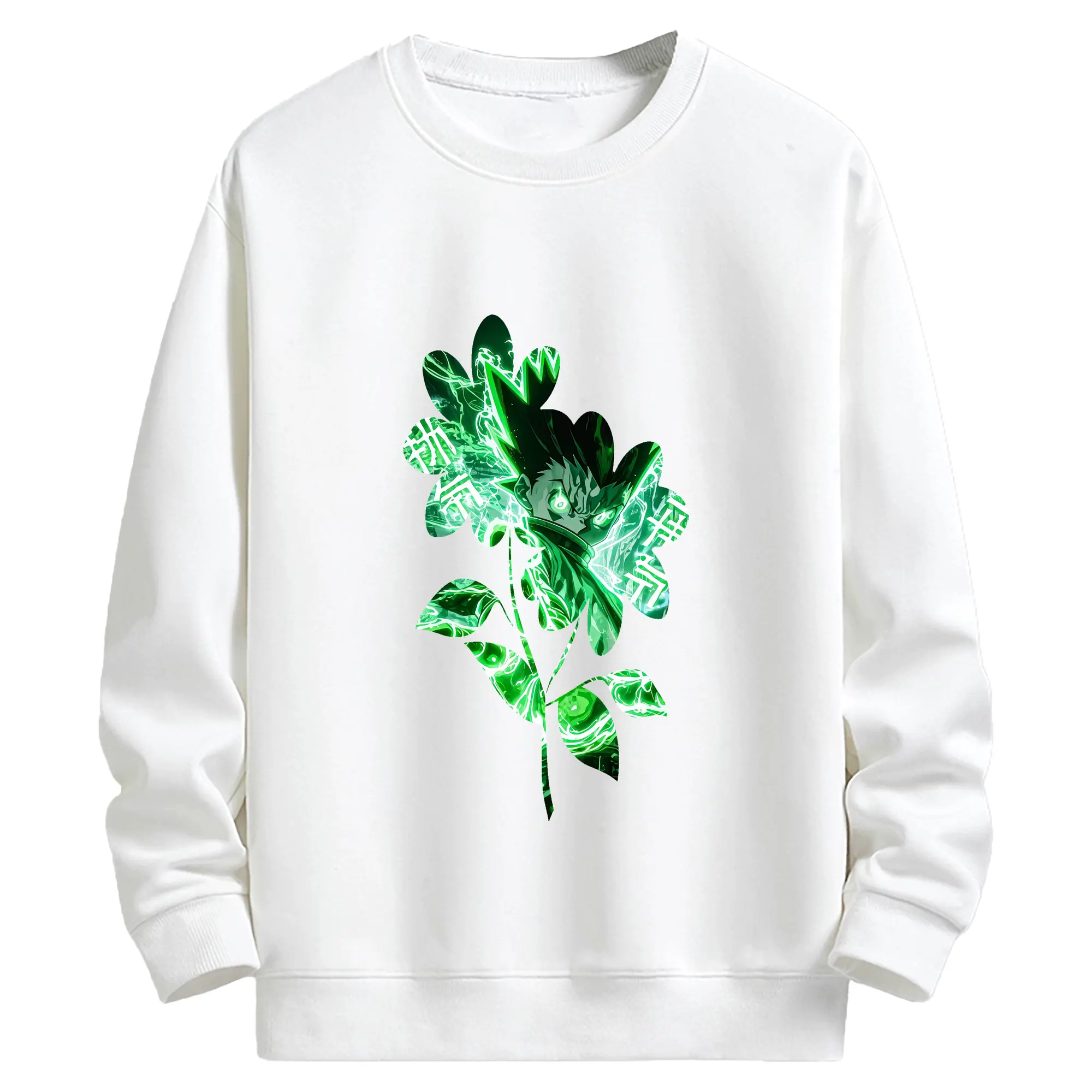 ハンター×ハンター グッズ ゴン＝フリークス - キッズ クルーネックスウェットシャツ ・ フロントプリント ・ 綿80％ ポリエステル20％ ・ 快適 通学 スポーツ 日常使い お散歩用