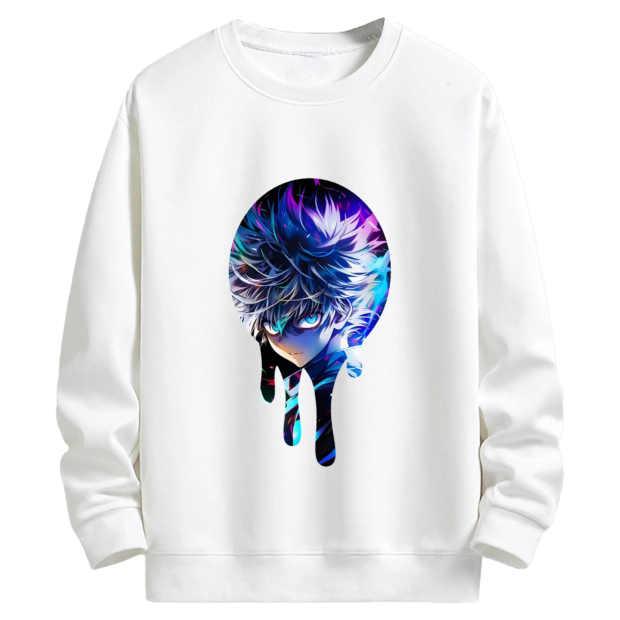 ハンター×ハンター グッズ ゴン＝フリークス - キッズ クルーネックスウェットシャツ ・ フロントプリント ・ 綿80％ ポリエステル20％ ・ 快適 通学 スポーツ 日常使い お散歩用