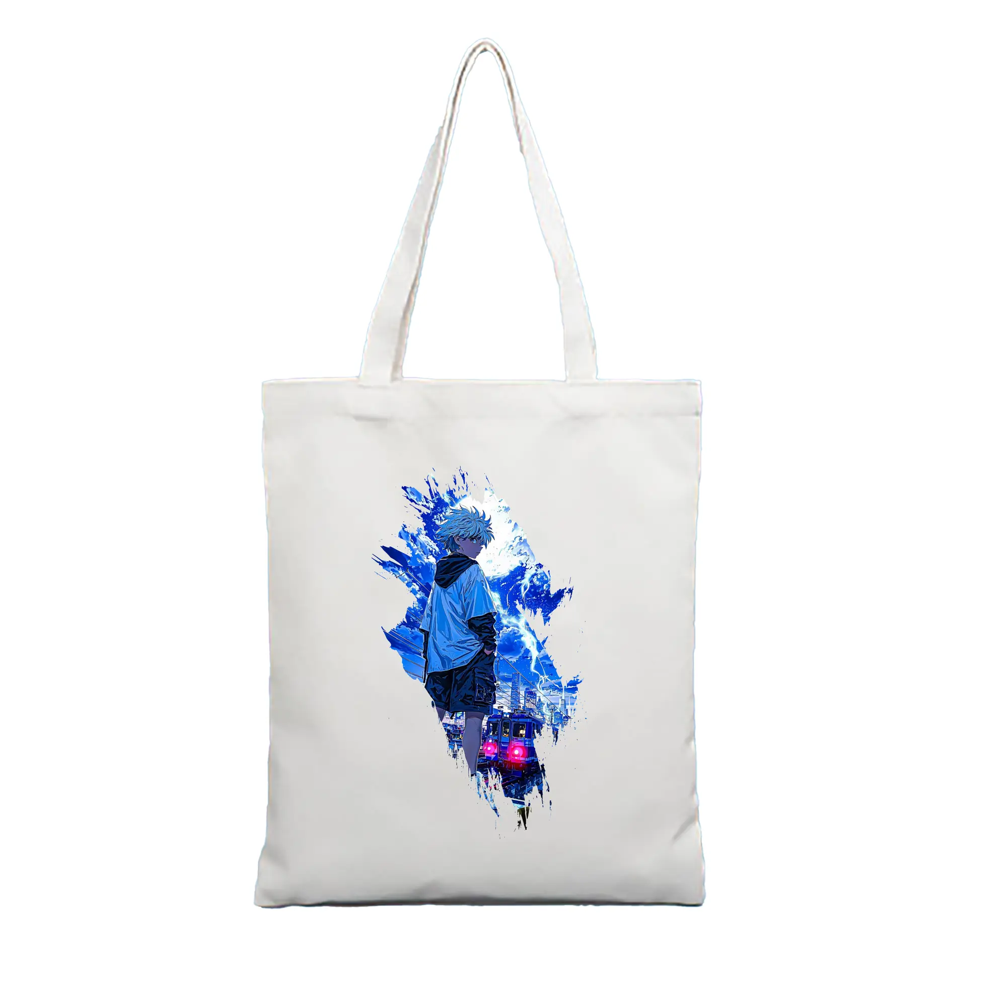 ハンター×ハンター グッズ ゴン＝フリークス - 縦型キャンバス手提げバッグ（トートバッグ） ・ キャンバス素材 ・ ショッピング用 ・ 軽量 丈夫 お手入れ簡単