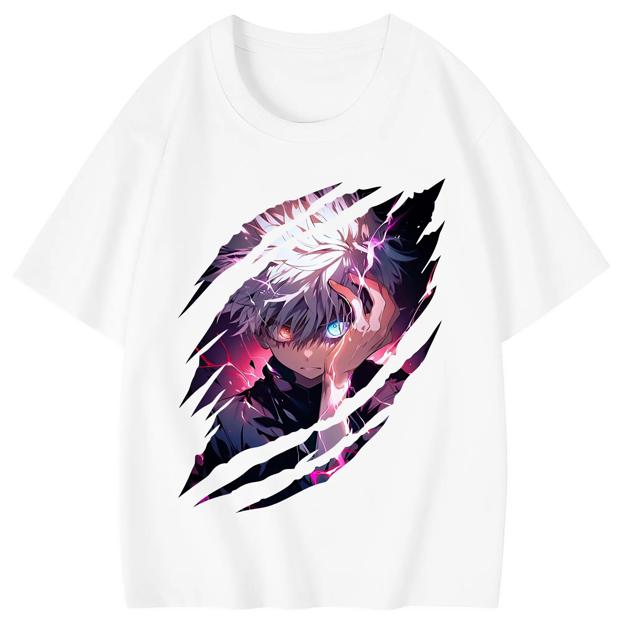 ハンター×ハンター グッズ キルア＝ゾルディック - 綿100％ キッズTシャツ ・ フロントプリント ・ 快適 通気性 ・ スポーツ カジュアル 散歩用