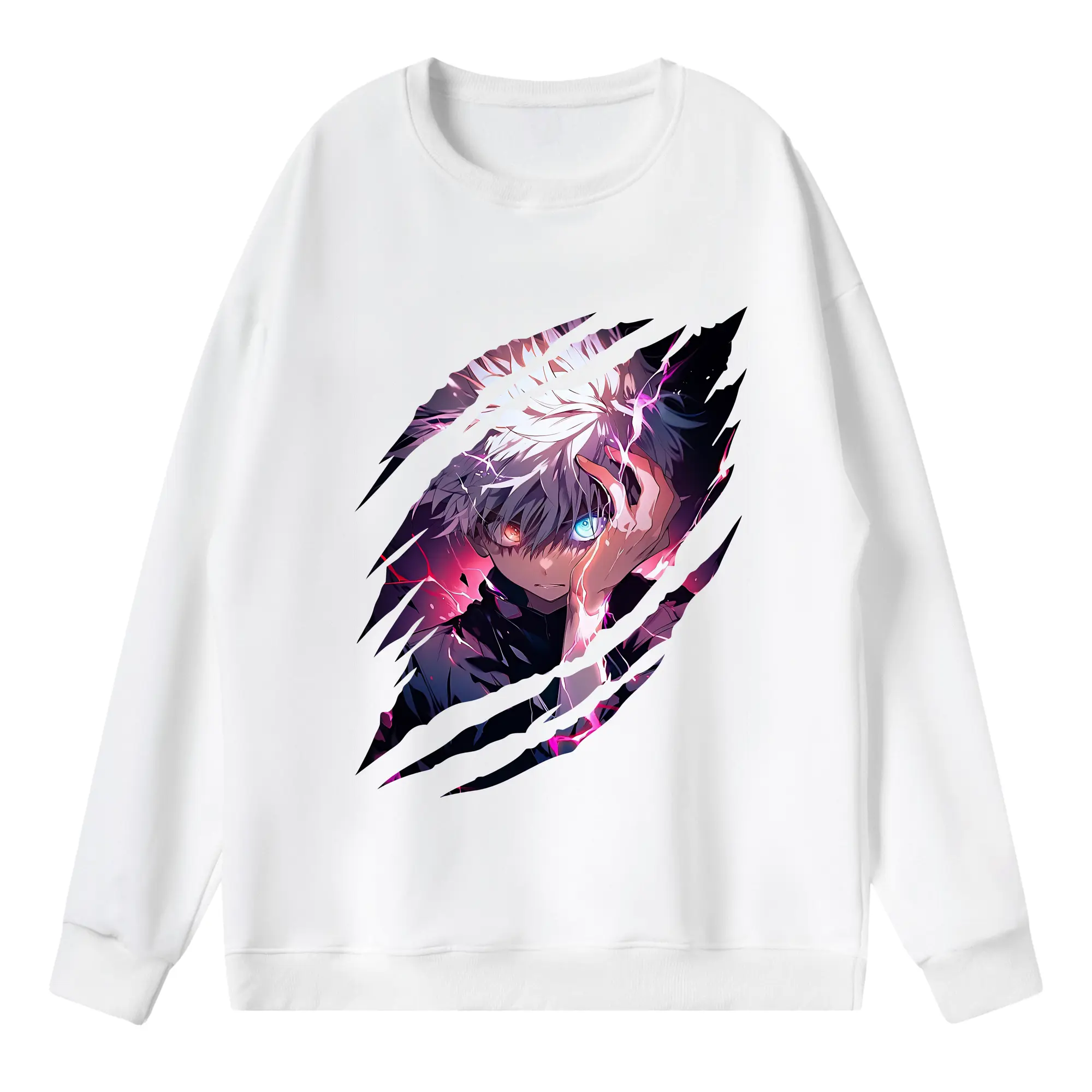 ハンター×ハンター グッズ キルア＝ゾルディック - 薄手 クルーネック スウェット 裏毛260g · ポリエステル 春秋向け カジュアル 男女兼用 · トレーナー デイリー スポーツ 散歩に最適