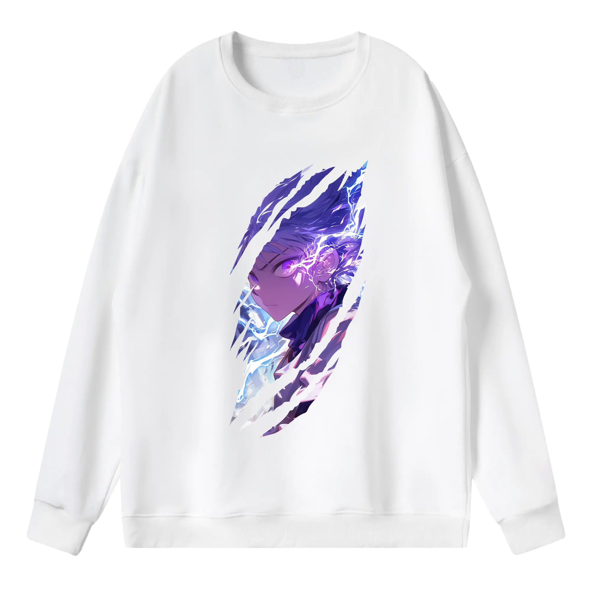 ハンター×ハンター グッズ キルア＝ゾルディック - 薄手 クルーネック スウェット 裏毛260g · ポリエステル 春秋向け カジュアル 男女兼用 · トレーナー デイリー スポーツ 散歩に最適
