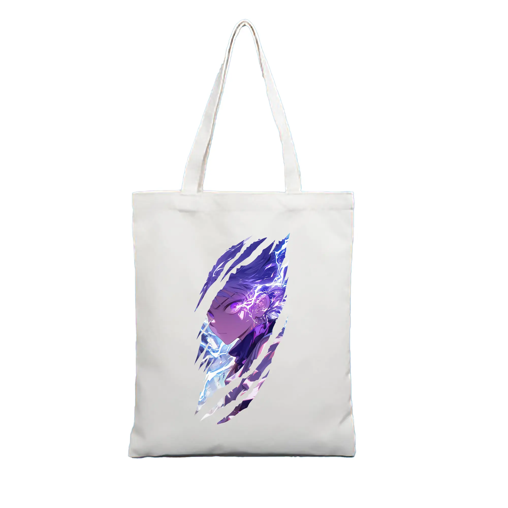 ハンター×ハンター グッズ キルア＝ゾルディック - 縦型キャンバス手提げバッグ（トートバッグ） ・ キャンバス素材 ・ ショッピング用 ・ 軽量 丈夫 お手入れ簡単