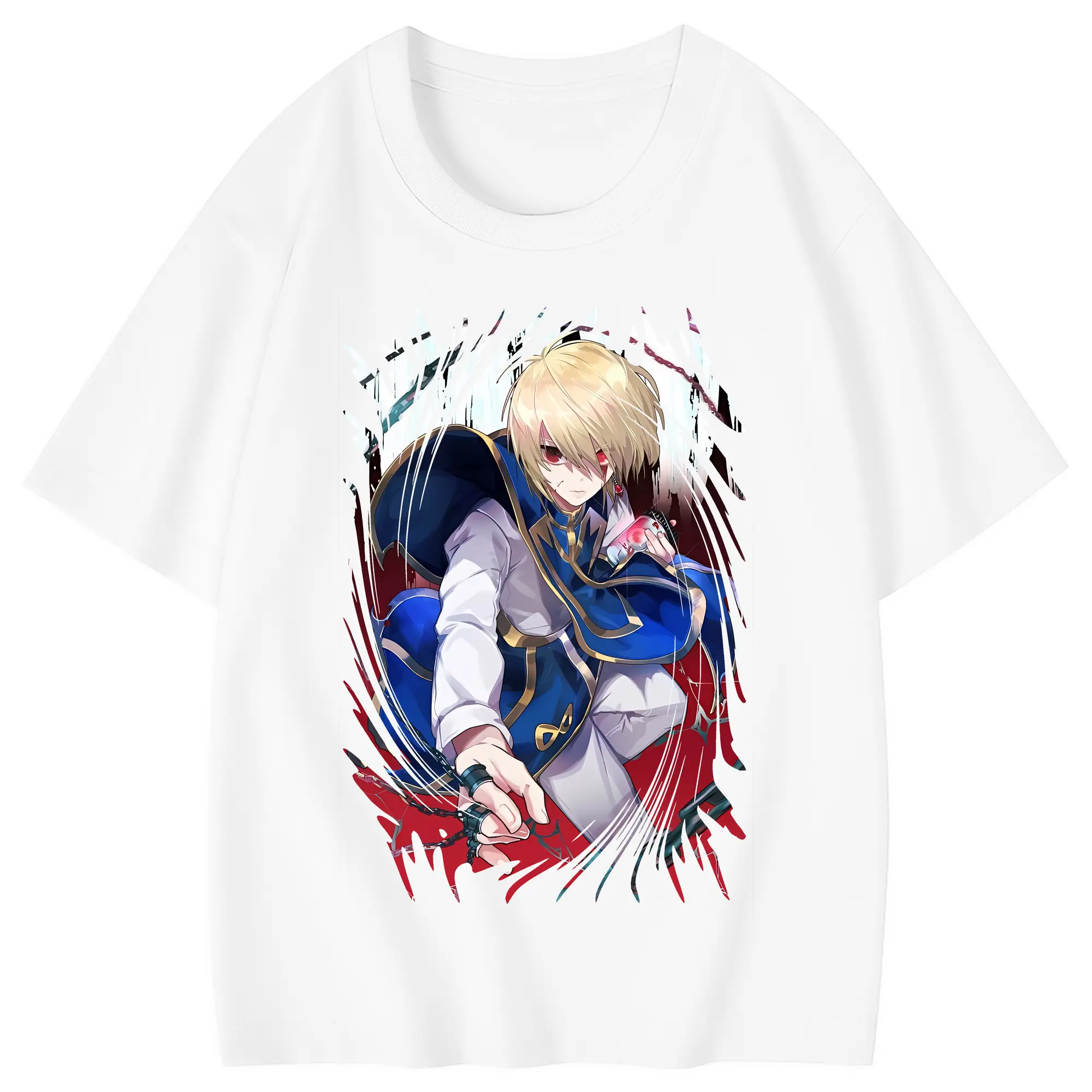ハンター×ハンター グッズ クラピカ - 綿100％ キッズTシャツ ・ フロントプリント ・ 快適 通気性 ・ スポーツ カジュアル 散歩用