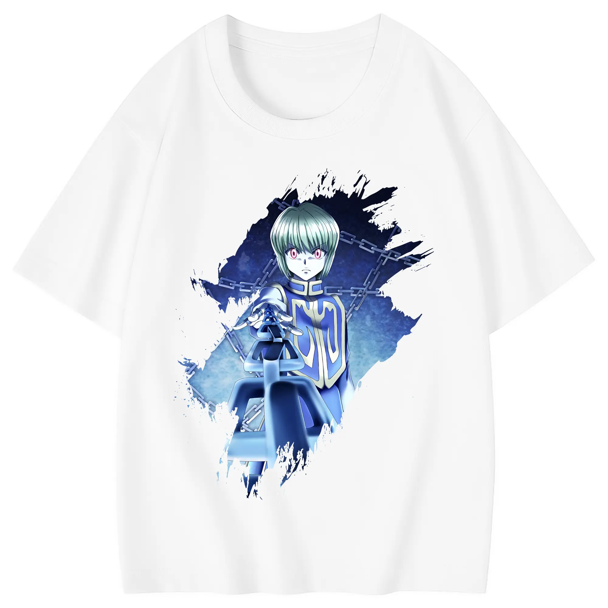 ハンター×ハンター グッズ クラピカ - 綿100％ キッズTシャツ ・ フロントプリント ・ 快適 通気性 ・ スポーツ カジュアル 散歩用